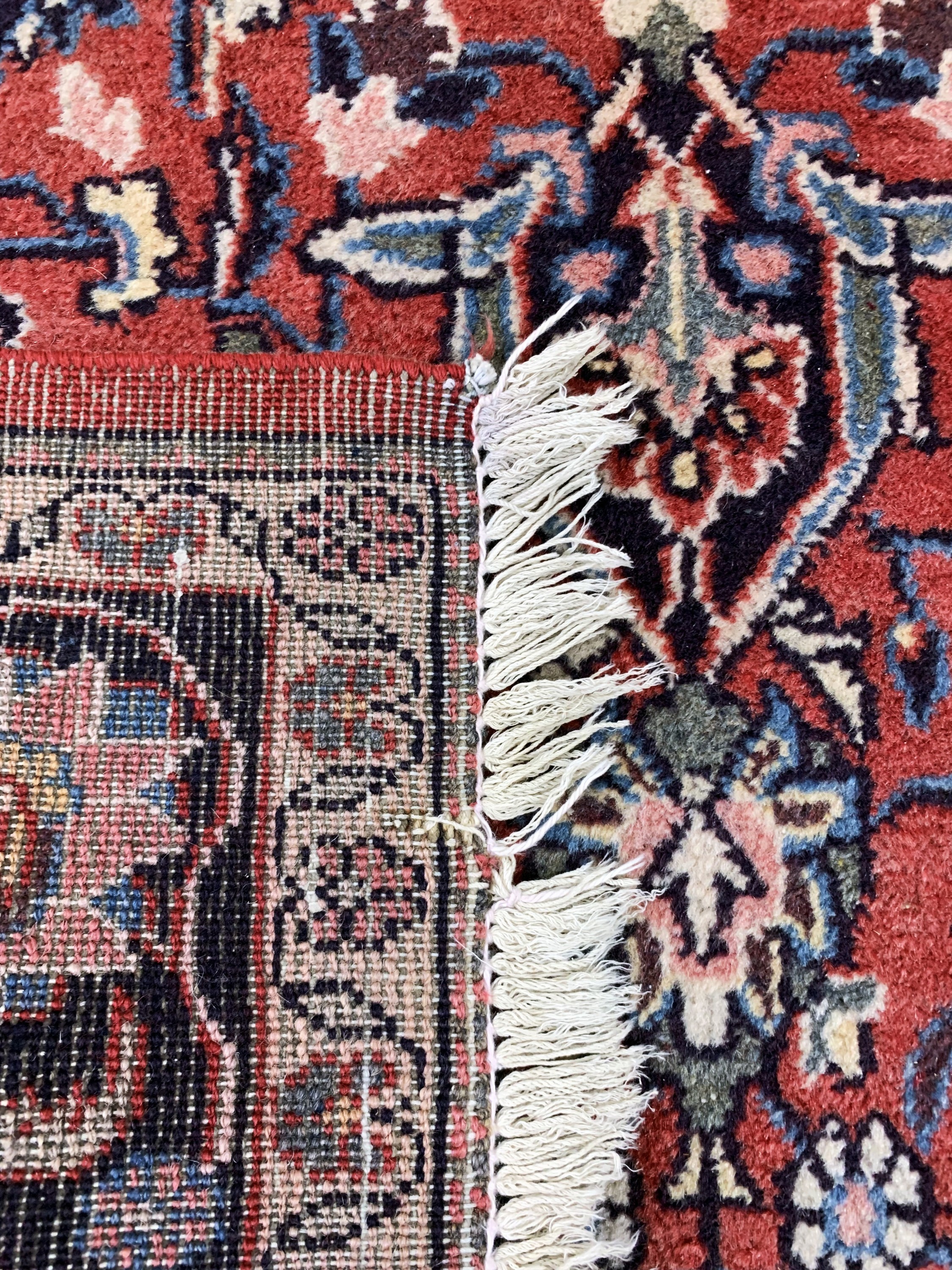 Detail e: Keschan, Persien, Mitte 20.Jhd, Wolle auf Baumwolle, ca. 200 x 126 cm, EHZ: 2-3