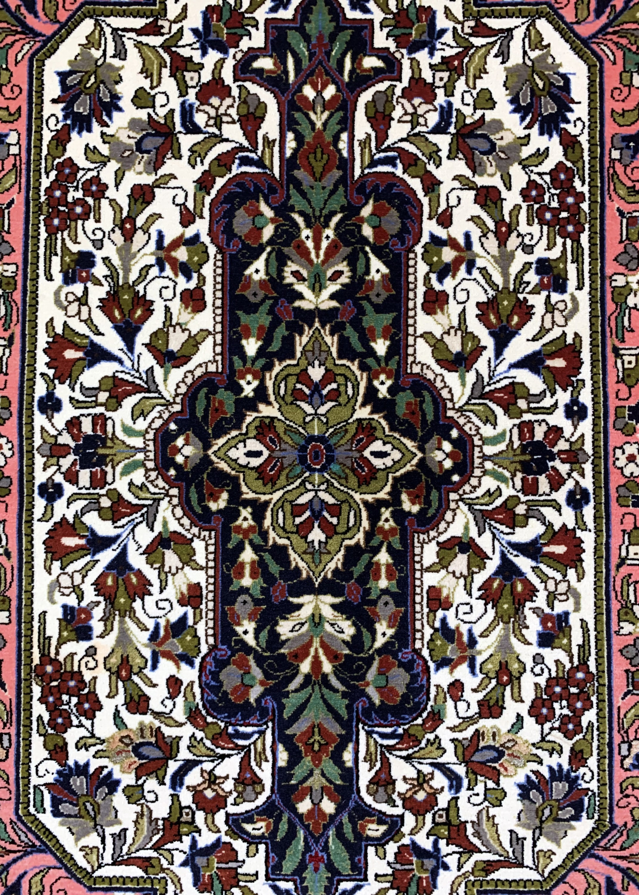 Detail b: Ghom Kork, Persien, Ende 20.Jhd, Korkwolle mit Seide, ca. 157 x 100 cm, EHZ: 2