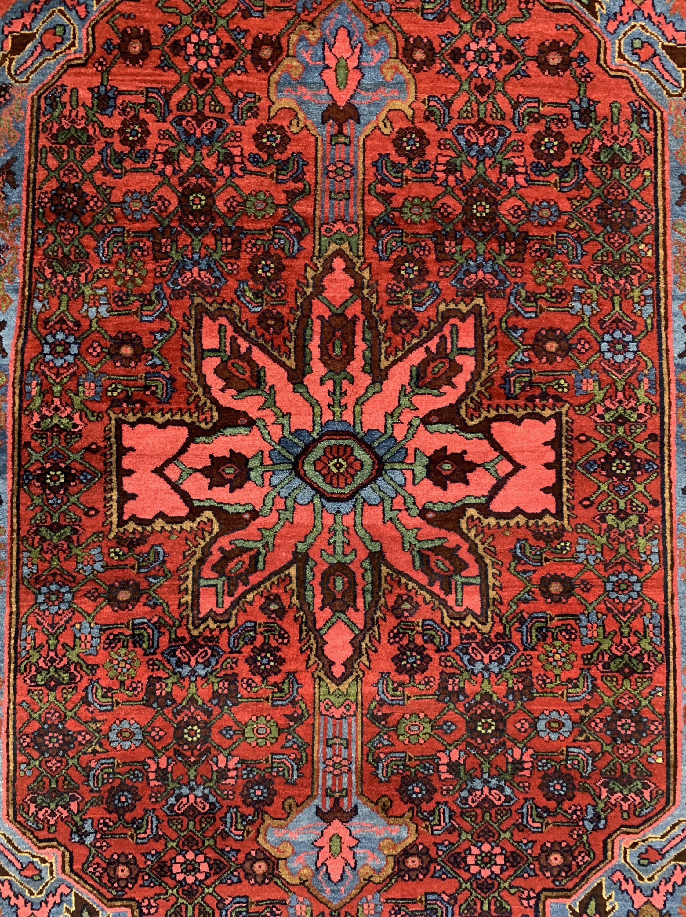 Detail c: Antiker Bidjar, Persien, um 1900, Wolle aufWolle, ca. 233 x 144 cm, gereinigt, EHZ: 2