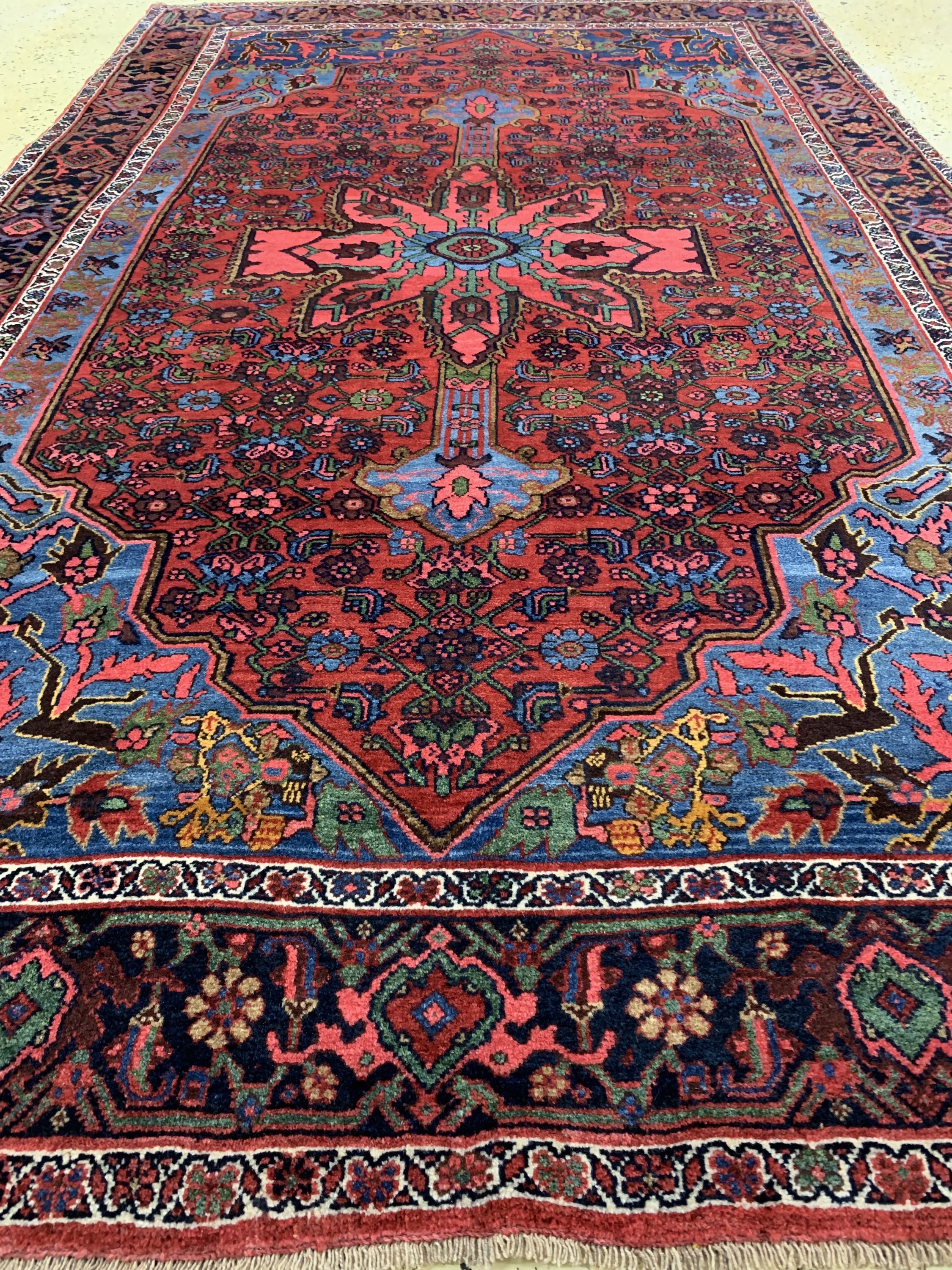 Detail f: Antiker Bidjar, Persien, um 1900, Wolle aufWolle, ca. 233 x 144 cm, gereinigt, EHZ: 2