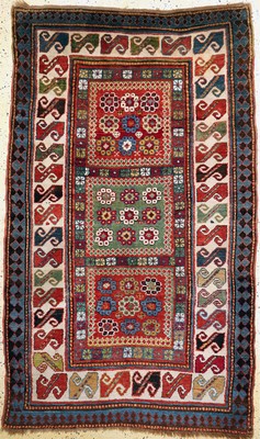 Image Seltener Tschelaberd Kazak antik, Kaukasus,19.Jhd, Wolle auf Wolle, ca. 222 x 135 cm, ...