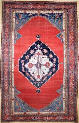 Image Rare antique Heriz, Persia, 19th century, woolon cotton, approx. 444 x 284 cm, condition: ...