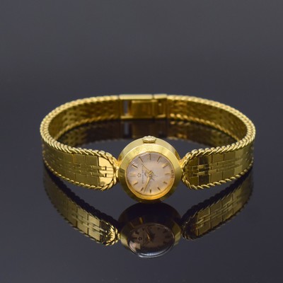 Image ETERNA Golden Heart rare 18k yellow gold ladies wristwatch, Switzerland around 1955, self ...