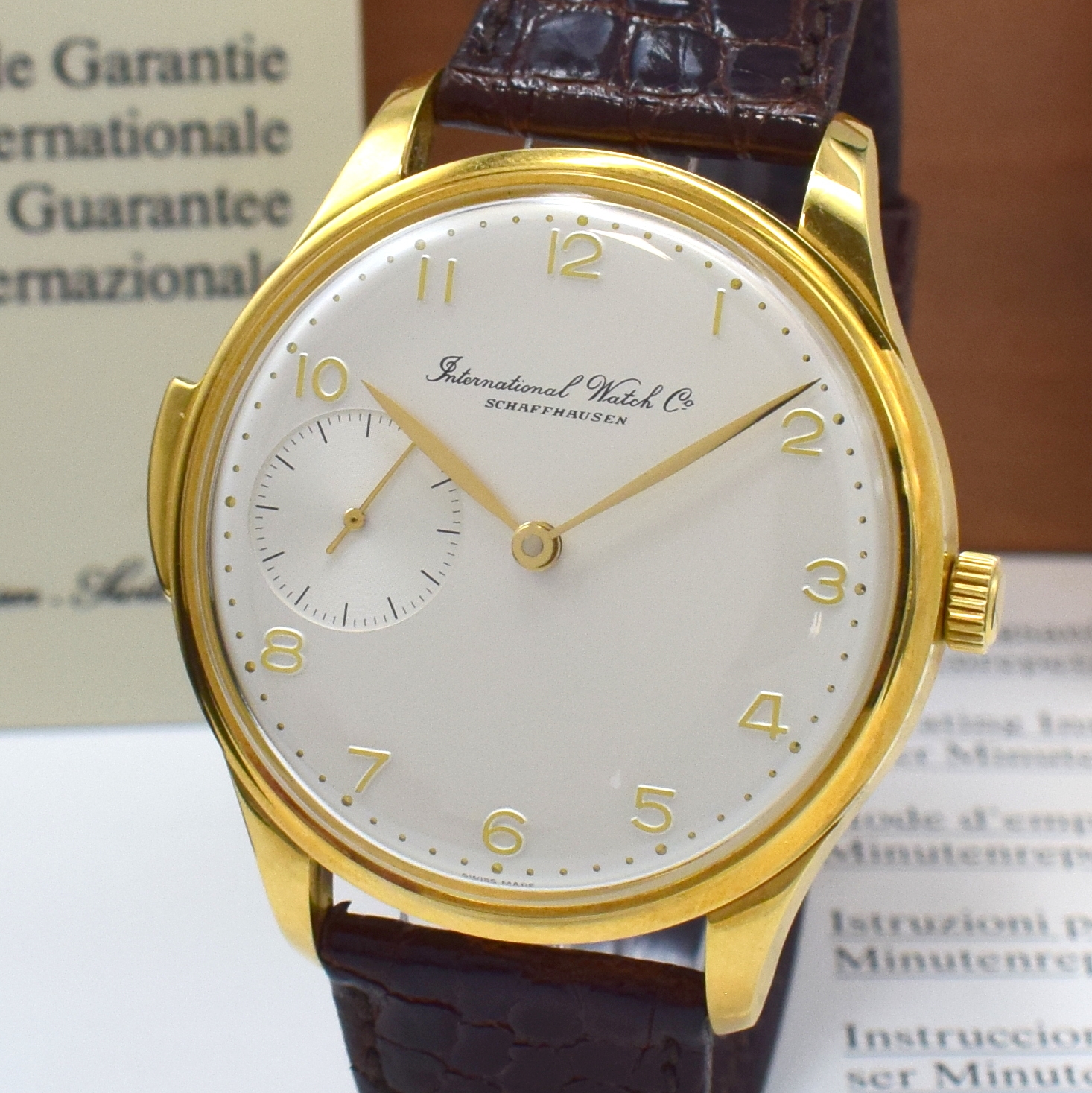 Detail a: IWC hochfeine und extrem seltene, auf 250 Stück limitierte Herrenarmbanduhr Portugieser mit Minutenrepetition Referenz 5240, Handaufzug, GG 750/000 ...