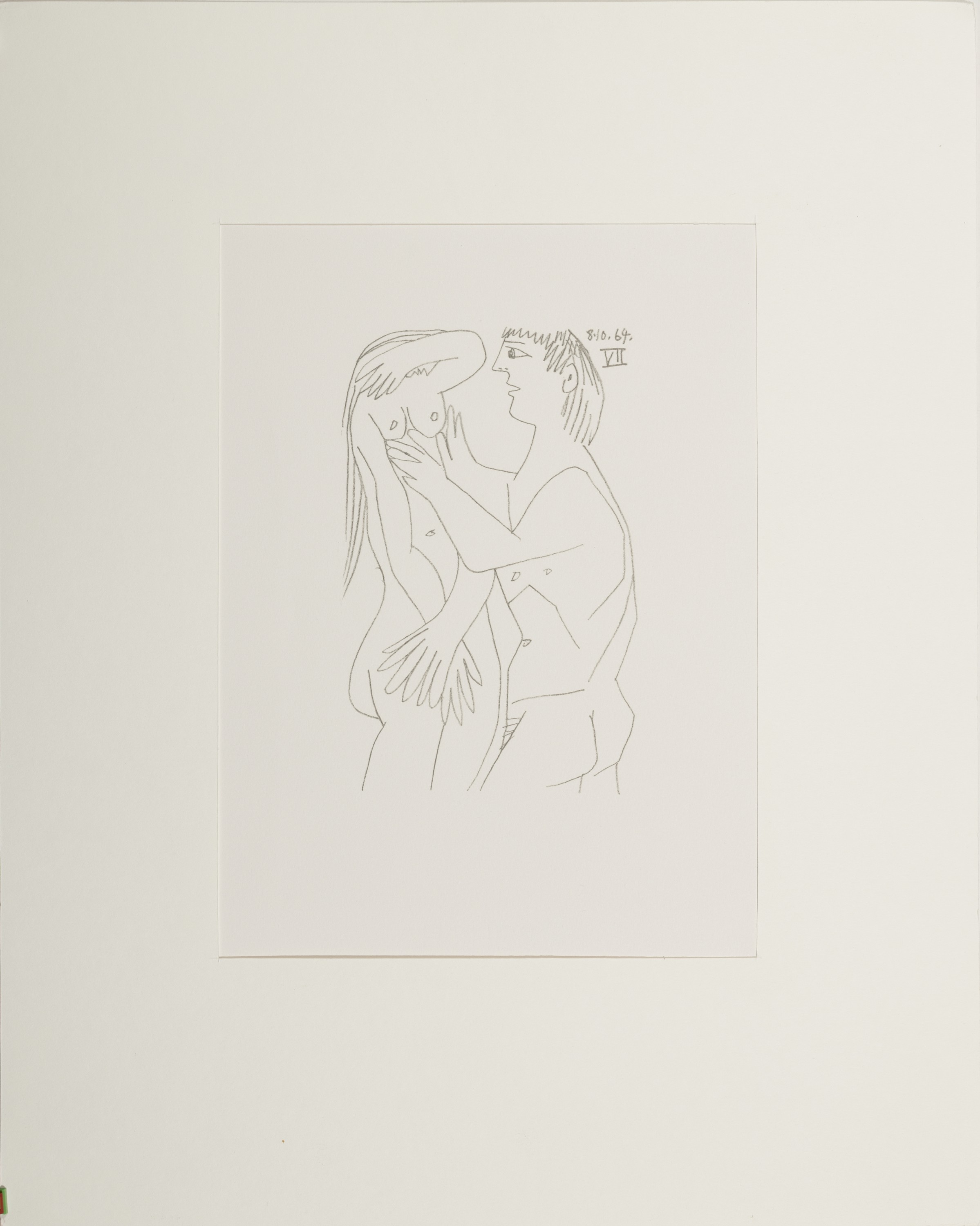 Nach Pablo Picasso, 1881-1973, 4 Grafiken: nach einem Holzschnitt aus der Folge "Helene chez Archimede" von 1955, eines von 240 ...
