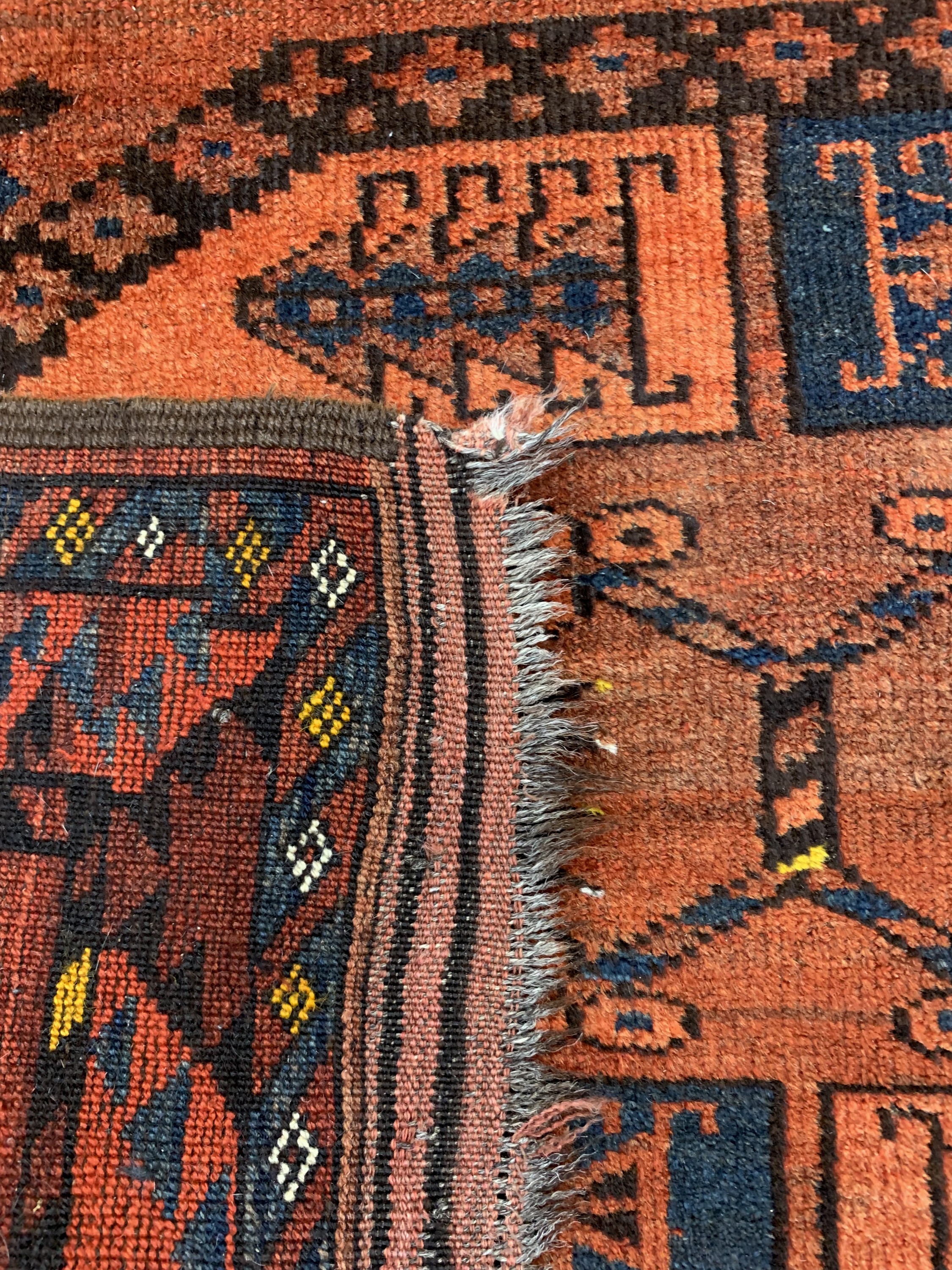 Detail d: Ersari, Turkmenistan, um 1900, Wolle auf Wolle, ca. 205 x 102 cm, EHZ: 2-3