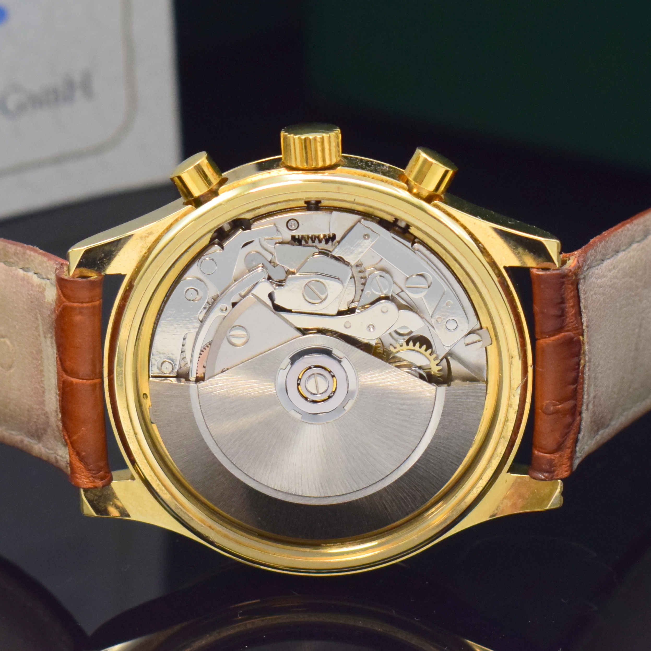 Detail e: CHRONOSWISS Armbandchronograph mit Mondphase und Datum Referenz CH77951EM, Schweiz lt. orig. Pap. verk. 1997, Automatik, verg. Geh. m. verschr. ...