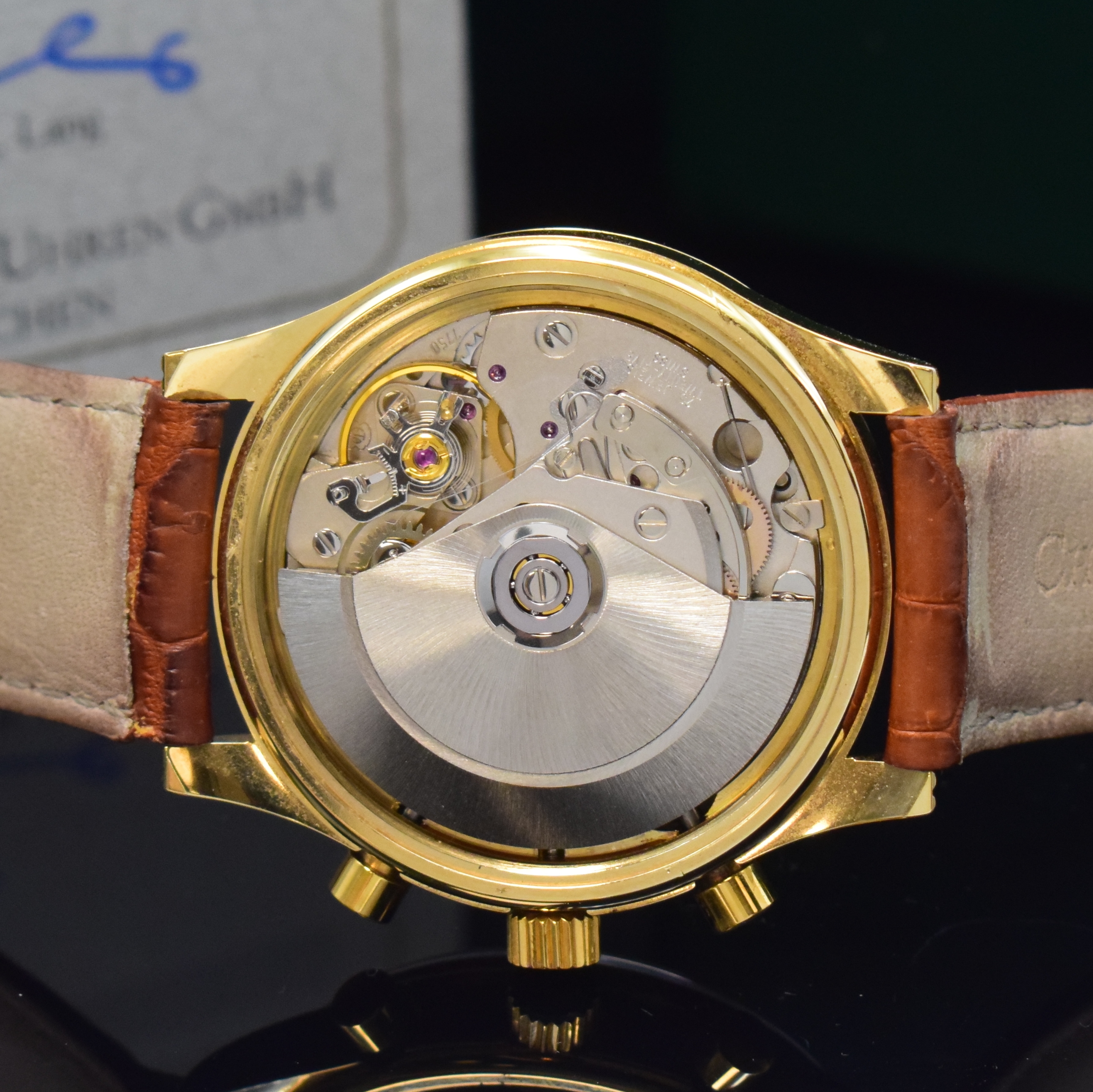 Detail f: CHRONOSWISS Armbandchronograph mit Mondphase und Datum Referenz CH77951EM, Schweiz lt. orig. Pap. verk. 1997, Automatik, verg. Geh. m. verschr. ...