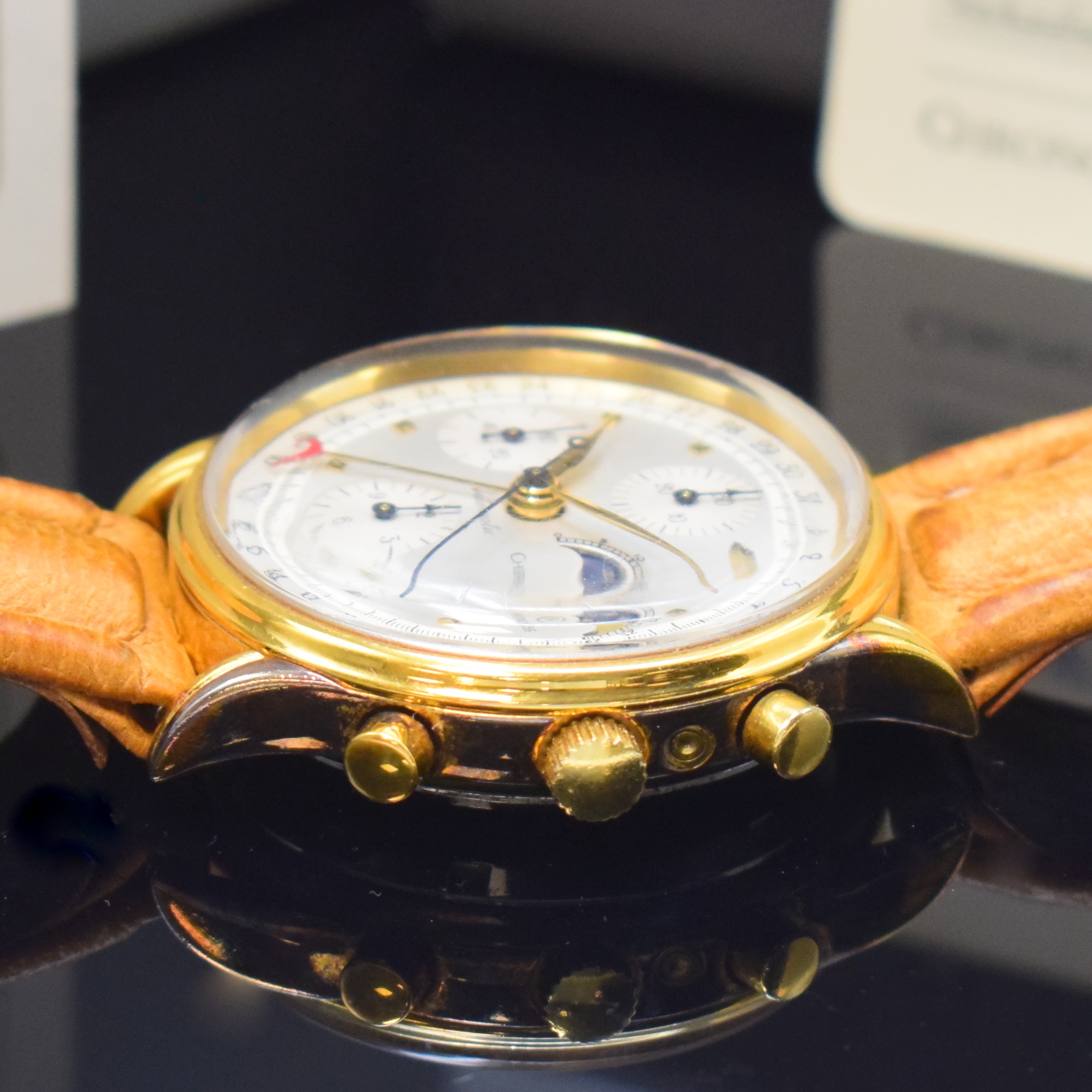 Detail c: CHRONOSWISS Armbandchronograph mit Mondphase und Datum Referenz CH77951Si, Schweiz verk. lt. orig. Pap. 1991, Automatik, verg. Geh. m. verschr. ...