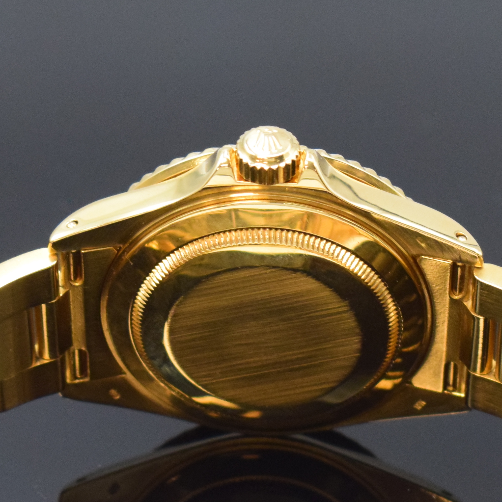 Detail e: ROLEX Herrenarmbanduhr Oyster Perpetual Date Submariner mit sogenanntem Sultan-Zifferblatt Referenz 16618, Automatik, Schweiz um 1992, Chronometer ...