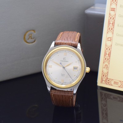 Image CHRONOSWISS Pacific Armbanduhr in Stahl/Gold Referenz CH2814, Schweiz lt. orig. Pap. ...