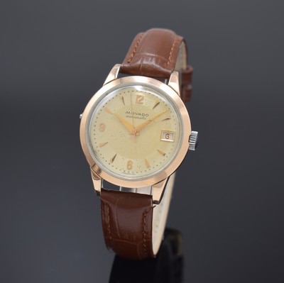 Image MOVADO Herrenarmbanduhr Referenz 16280, Schweiz um 1952, Hammerautomatik, Edelstahlgeh. ...