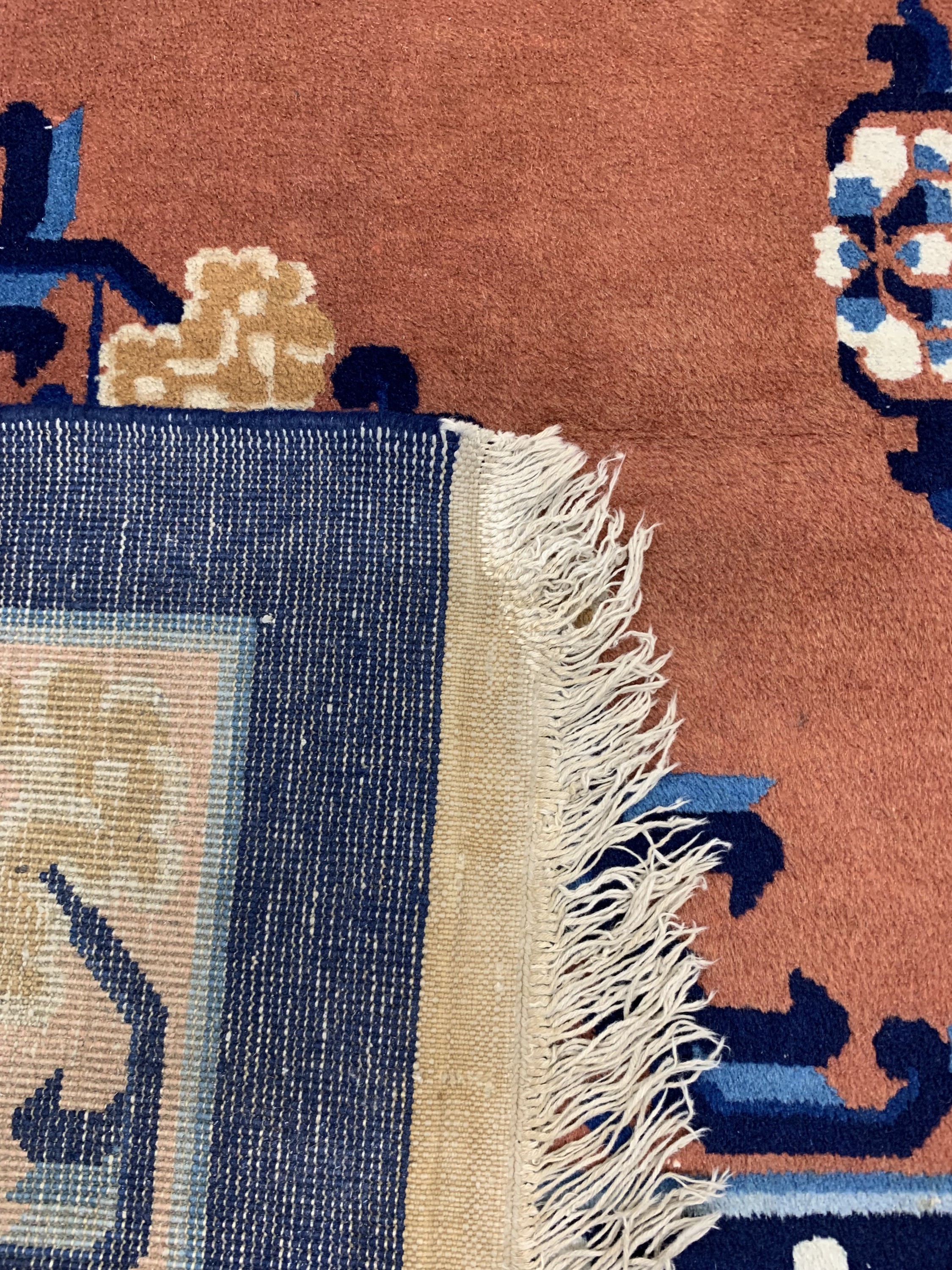 Detail f: Antik-Finish, China, Mitte 20.Jhd, Wolle auf Baumwolle, ca. 280 x 185 cm, EHZ: 2