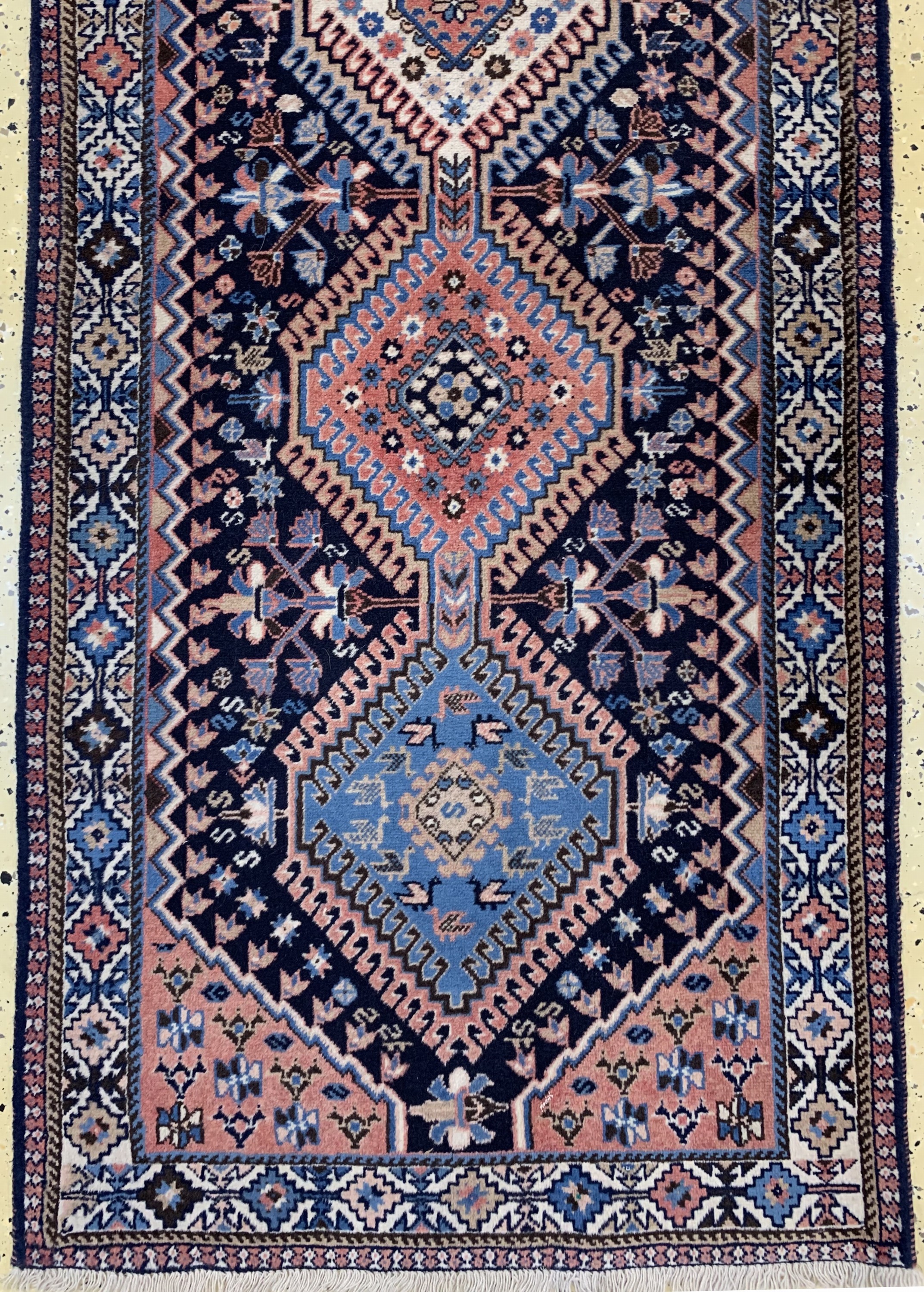 Detail c: Yalameh, Persien, Ende 20.Jhd, Wolle auf Wolle, ca. 385 x 82 cm, EHZ: 2