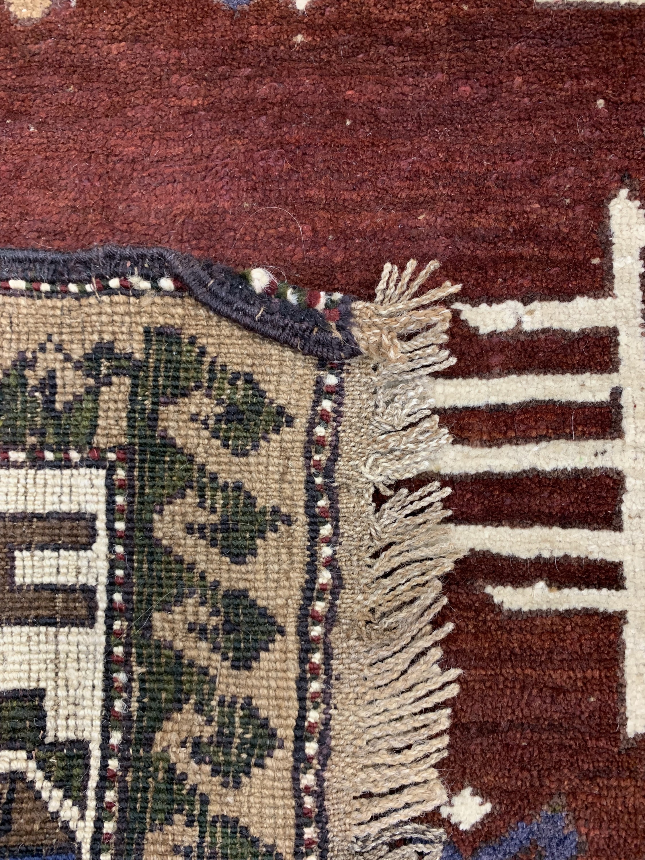 Detail d: Kars Kazak, Türkei, Mitte 20.Jhd, Wolle aufWolle, ca. 210 x 152 cm, EHZ: 2