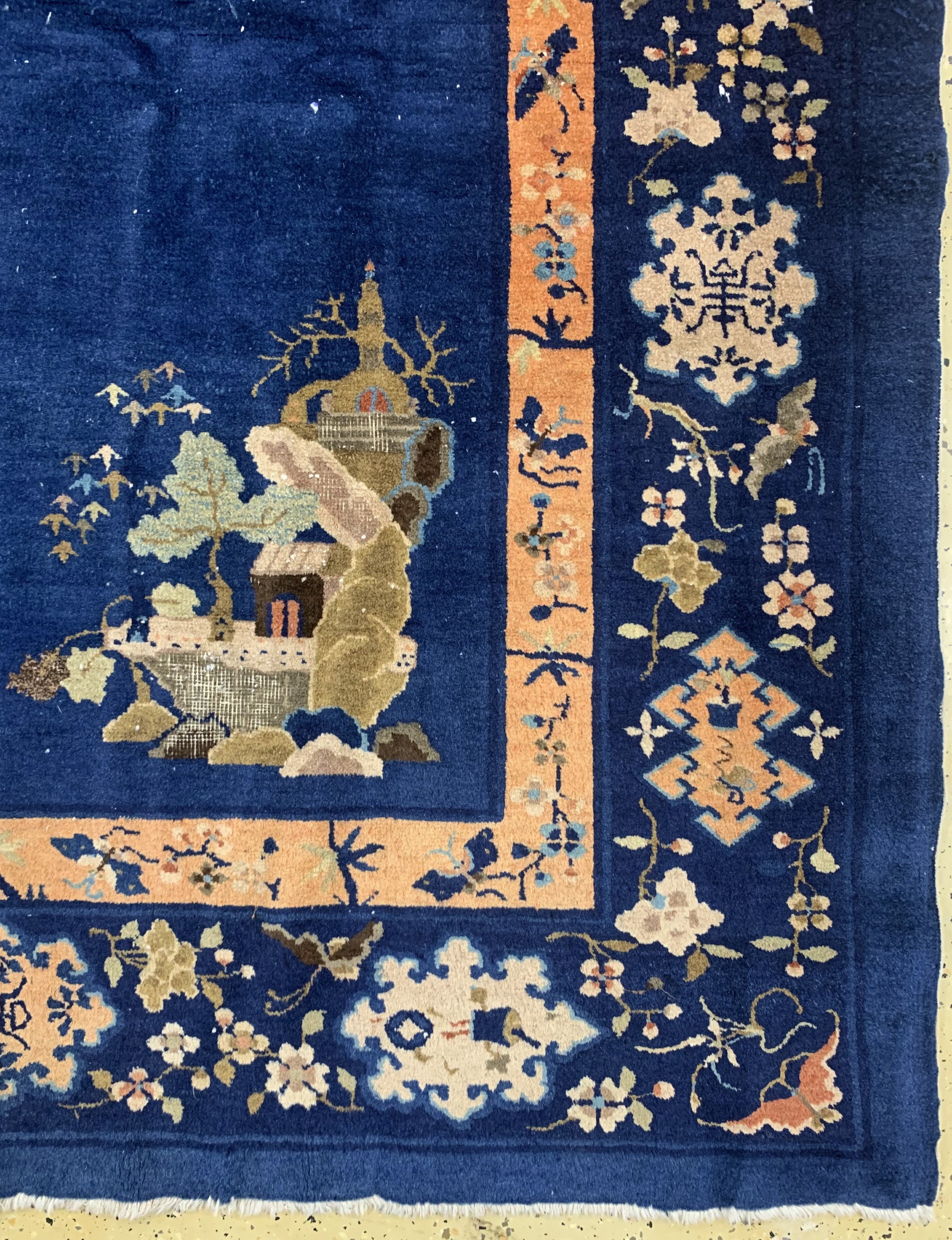 Detail a: Peking antik, China, um 1900, Wolle auf Baumwolle, ca. 348 x 275 cm, EHZ: 3-4