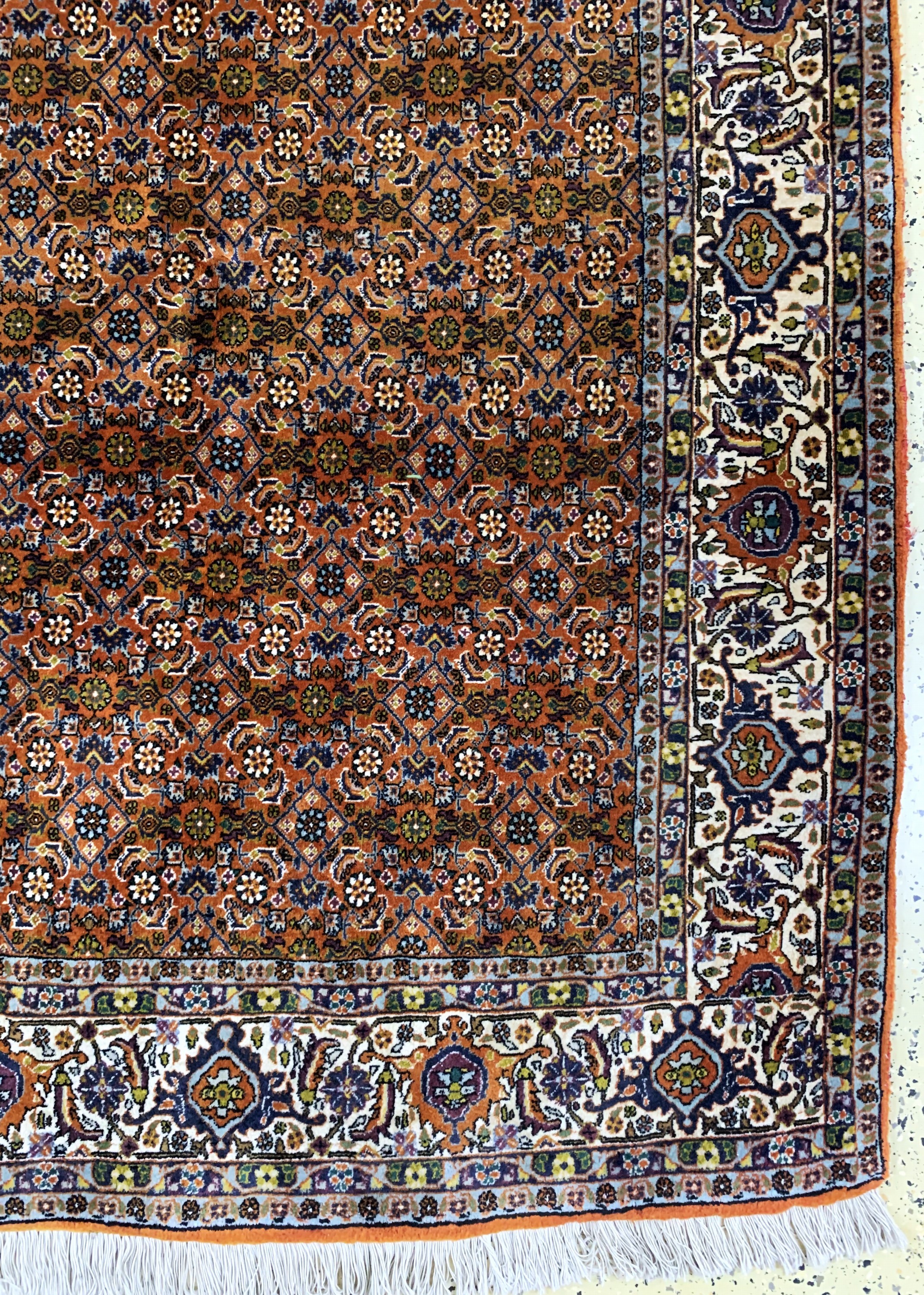 Detail a: Bidjar fein, Persien, Ende 20.Jhd, Korkwolle auf Baumwolle, ca. 289 x 209 cm, EHZ: 2 (Abrasch)