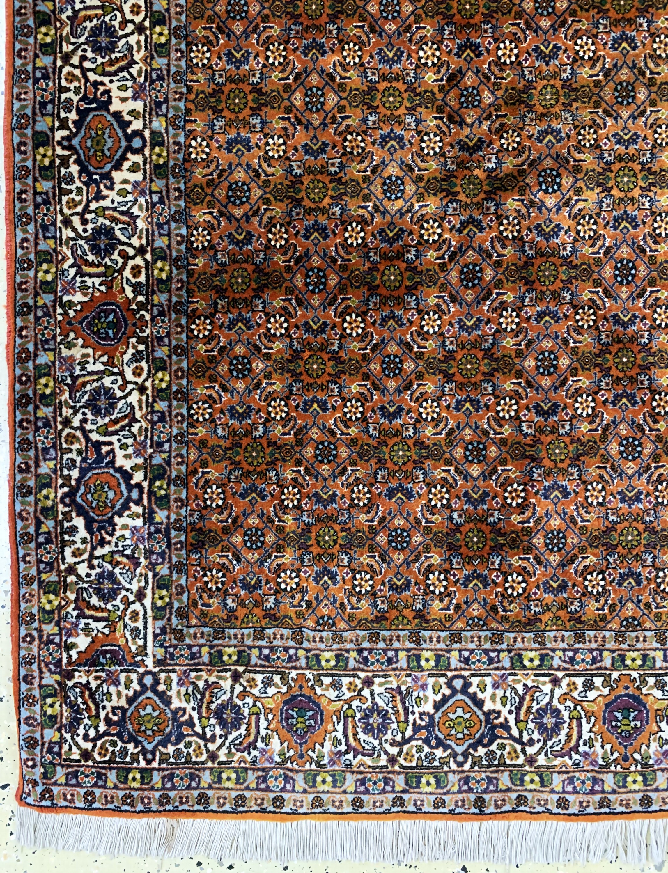 Detail b: Bidjar fein, Persien, Ende 20.Jhd, Korkwolle auf Baumwolle, ca. 289 x 209 cm, EHZ: 2 (Abrasch)