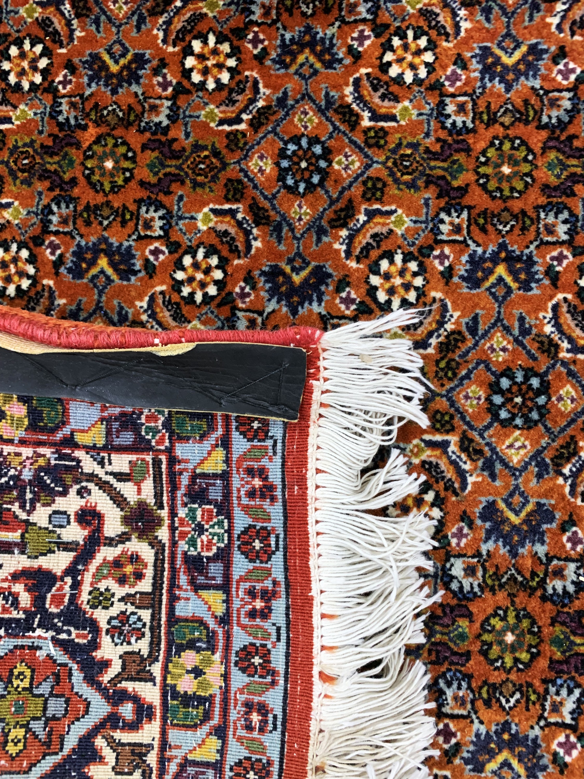 Detail g: Bidjar fein, Persien, Ende 20.Jhd, Korkwolle auf Baumwolle, ca. 289 x 209 cm, EHZ: 2 (Abrasch)