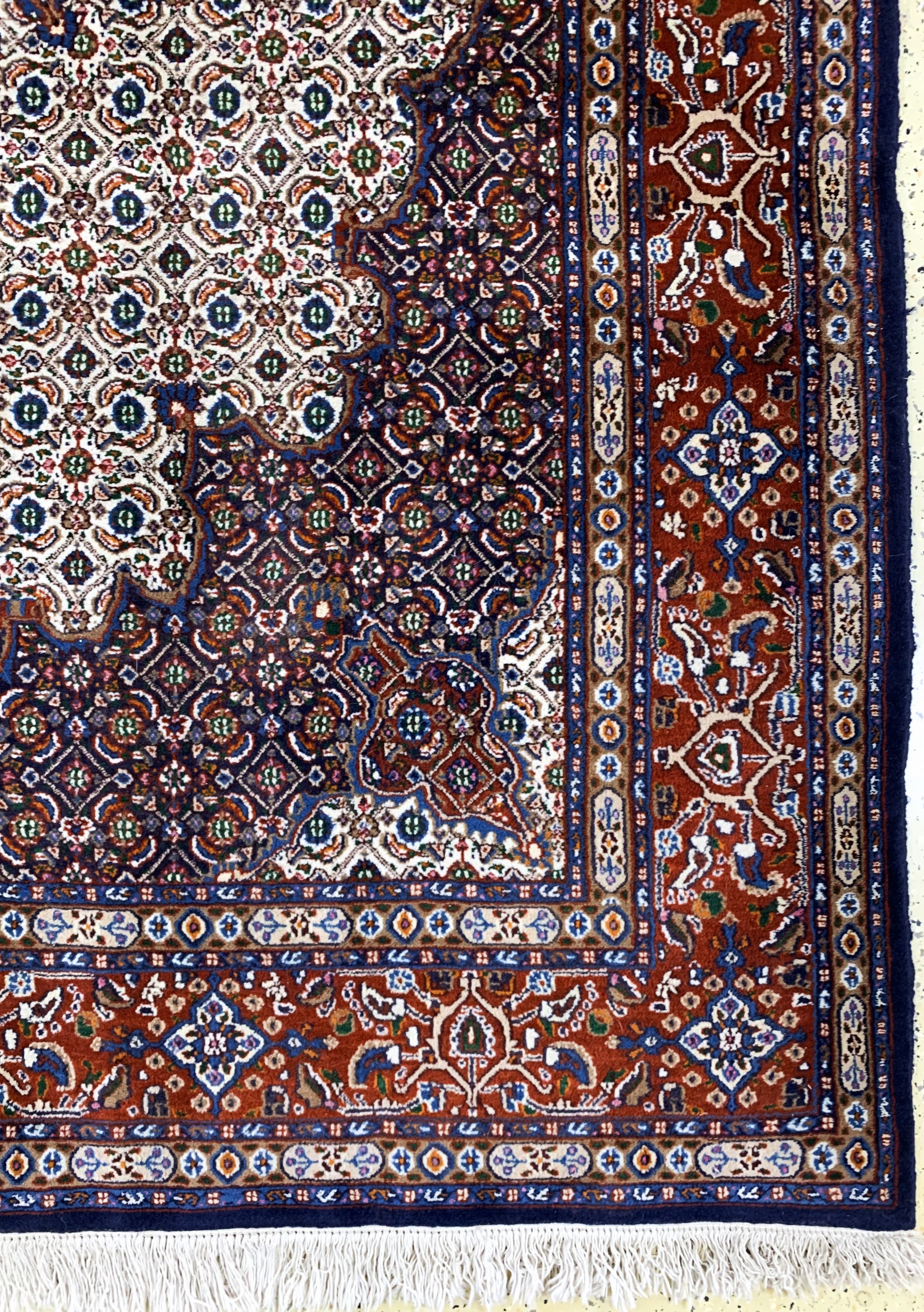 Detail a: Mud, Persien, Ende 20.Jhd, Wolle auf Baumwolle, ca. 296 x 206 cm, EHZ: 2