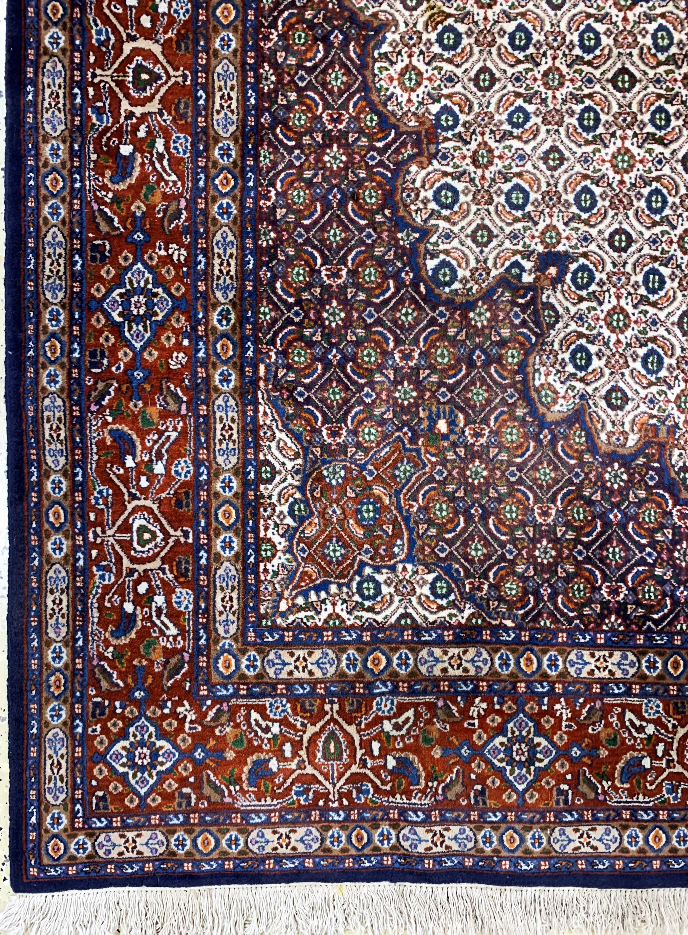 Detail b: Mud, Persien, Ende 20.Jhd, Wolle auf Baumwolle, ca. 296 x 206 cm, EHZ: 2
