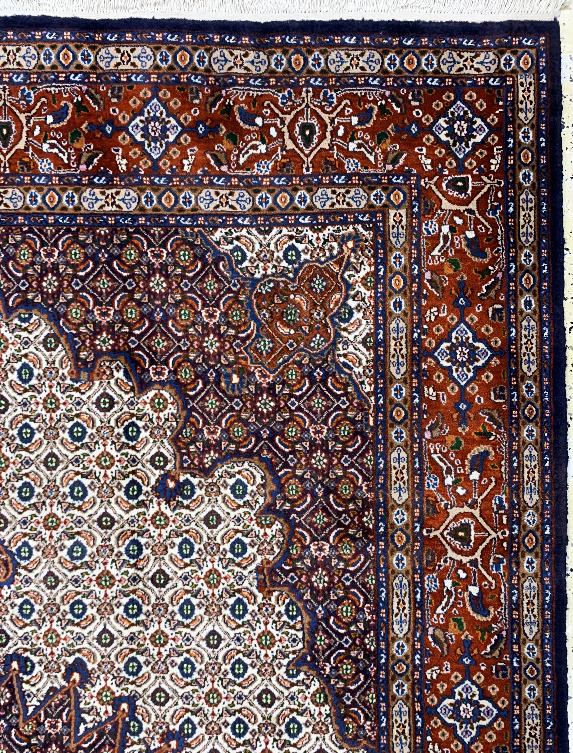 Detail e: Mud, Persien, Ende 20.Jhd, Wolle auf Baumwolle, ca. 296 x 206 cm, EHZ: 2