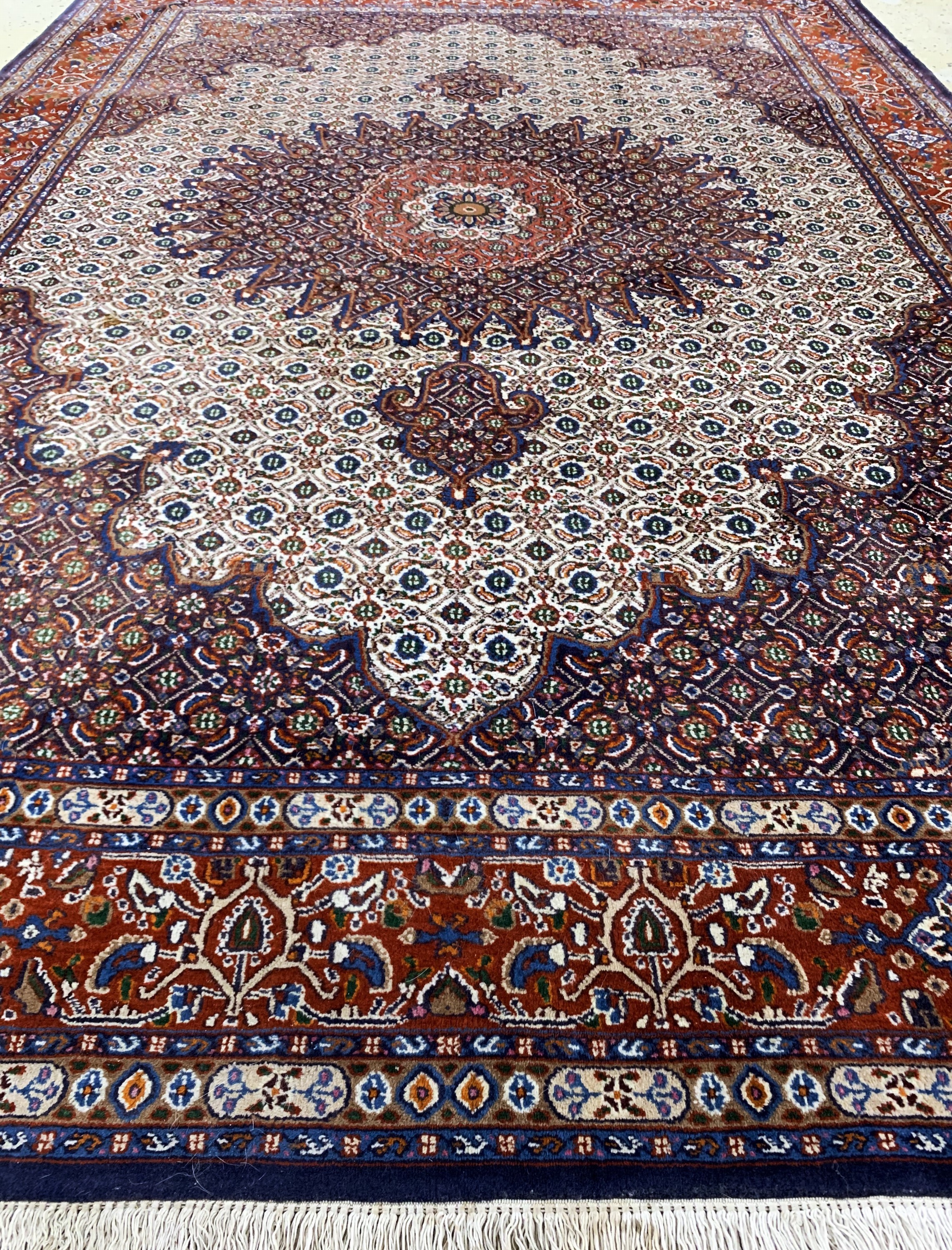 Detail f: Mud, Persien, Ende 20.Jhd, Wolle auf Baumwolle, ca. 296 x 206 cm, EHZ: 2
