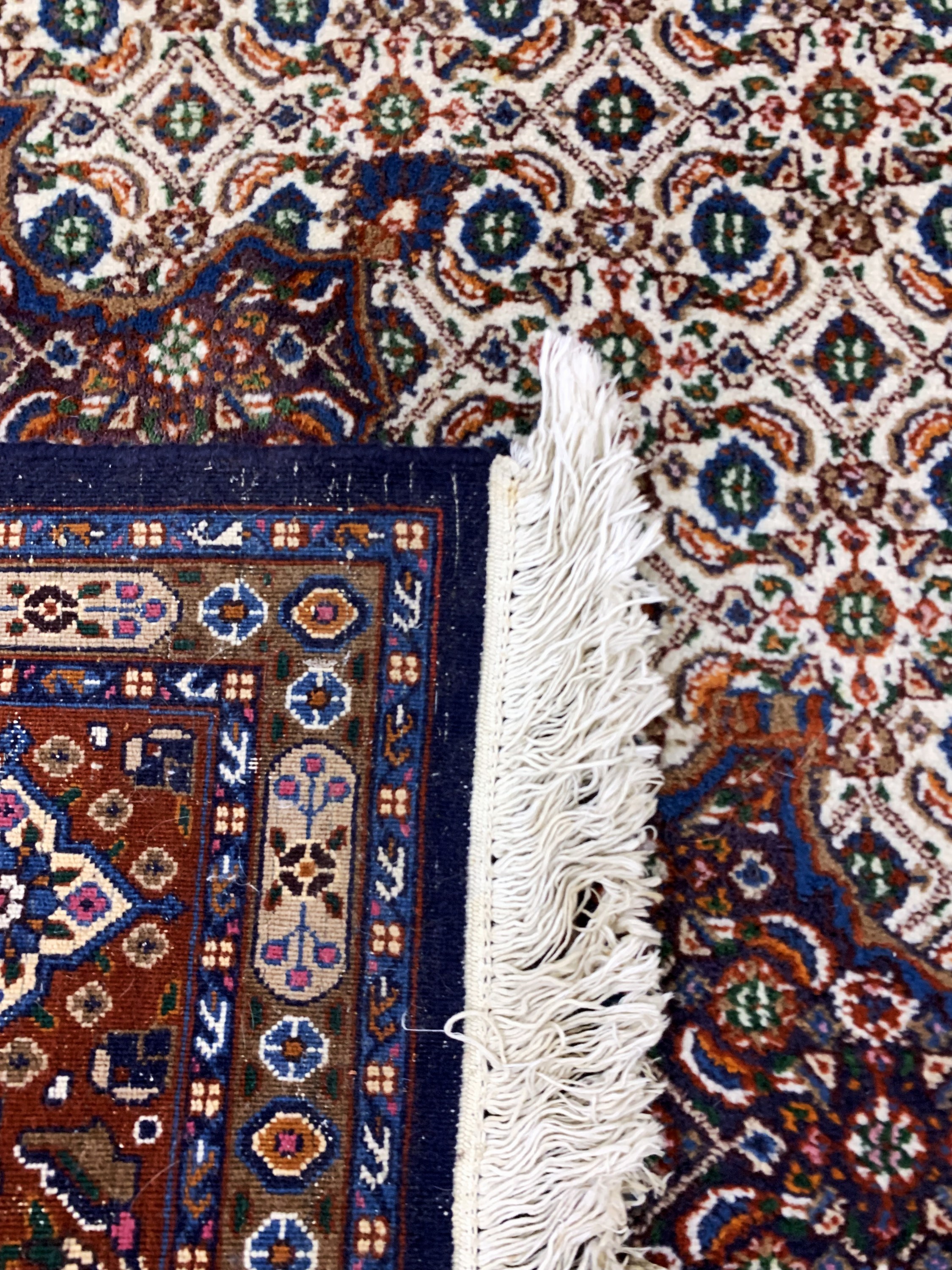 Detail g: Mud, Persien, Ende 20.Jhd, Wolle auf Baumwolle, ca. 296 x 206 cm, EHZ: 2