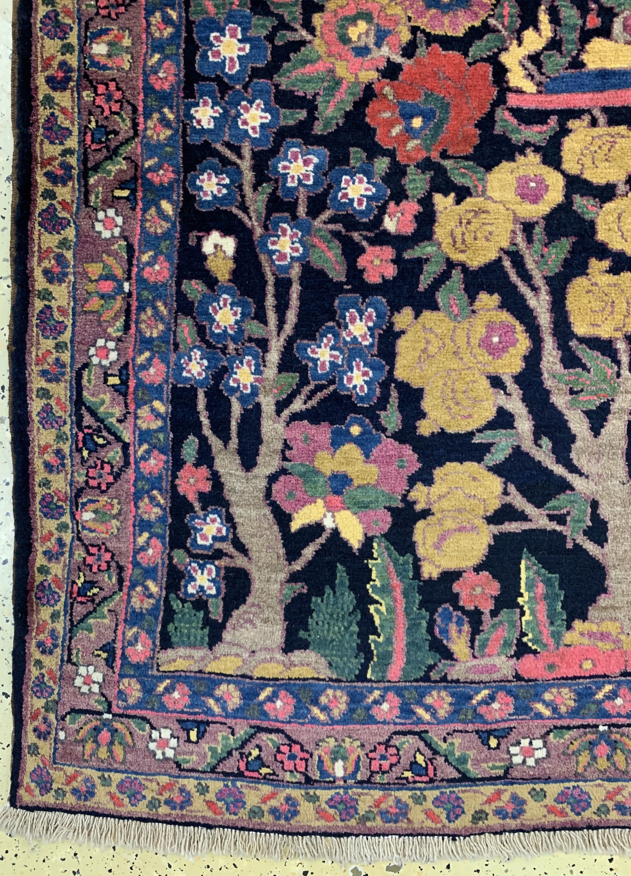 Detail b: Bidjar antik, Persien, um 1900, Wolle auf Wolle, ca. 202 x 143 cm, EHZ: 2