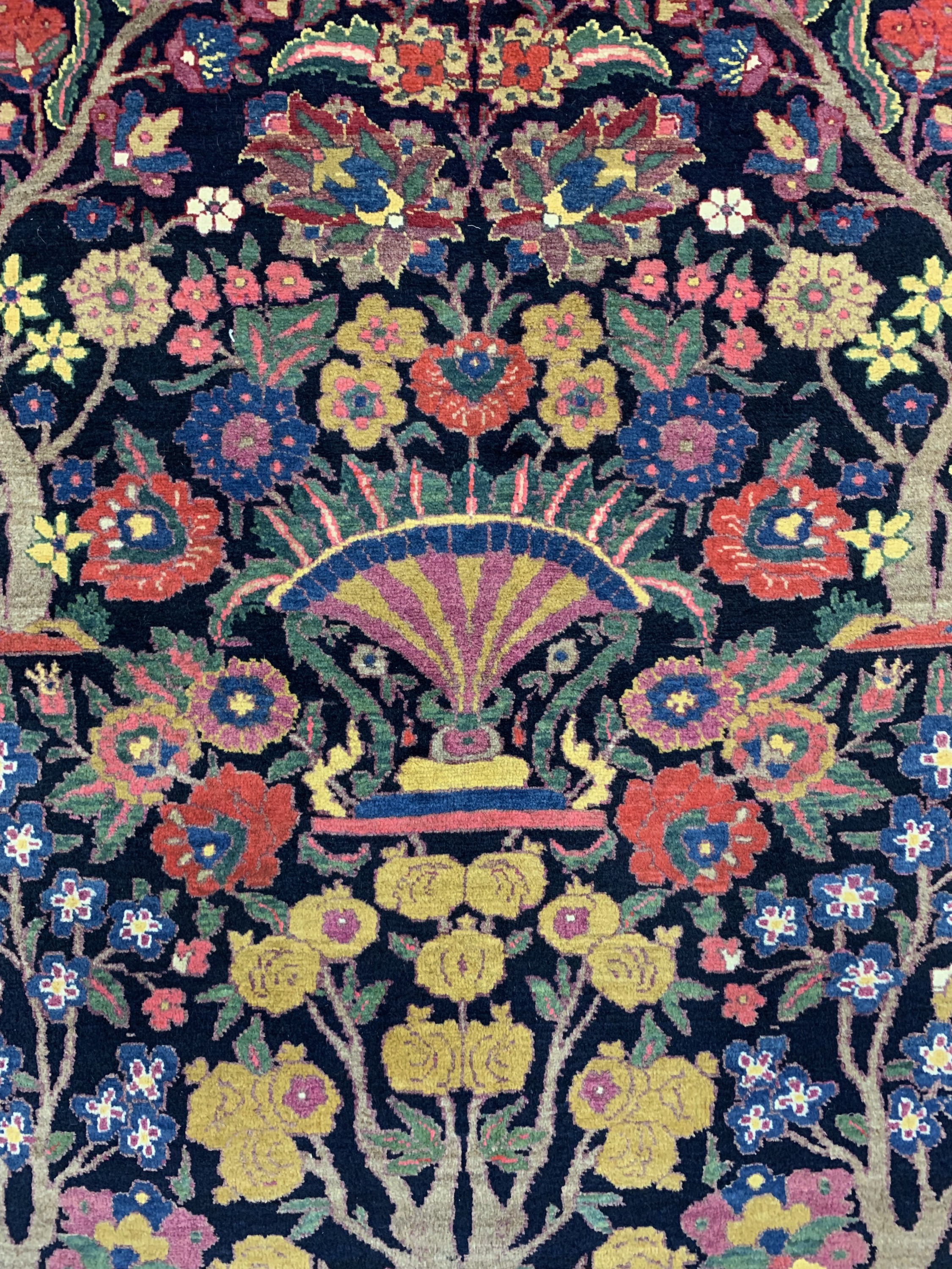 Detail c: Bidjar antik, Persien, um 1900, Wolle auf Wolle, ca. 202 x 143 cm, EHZ: 2