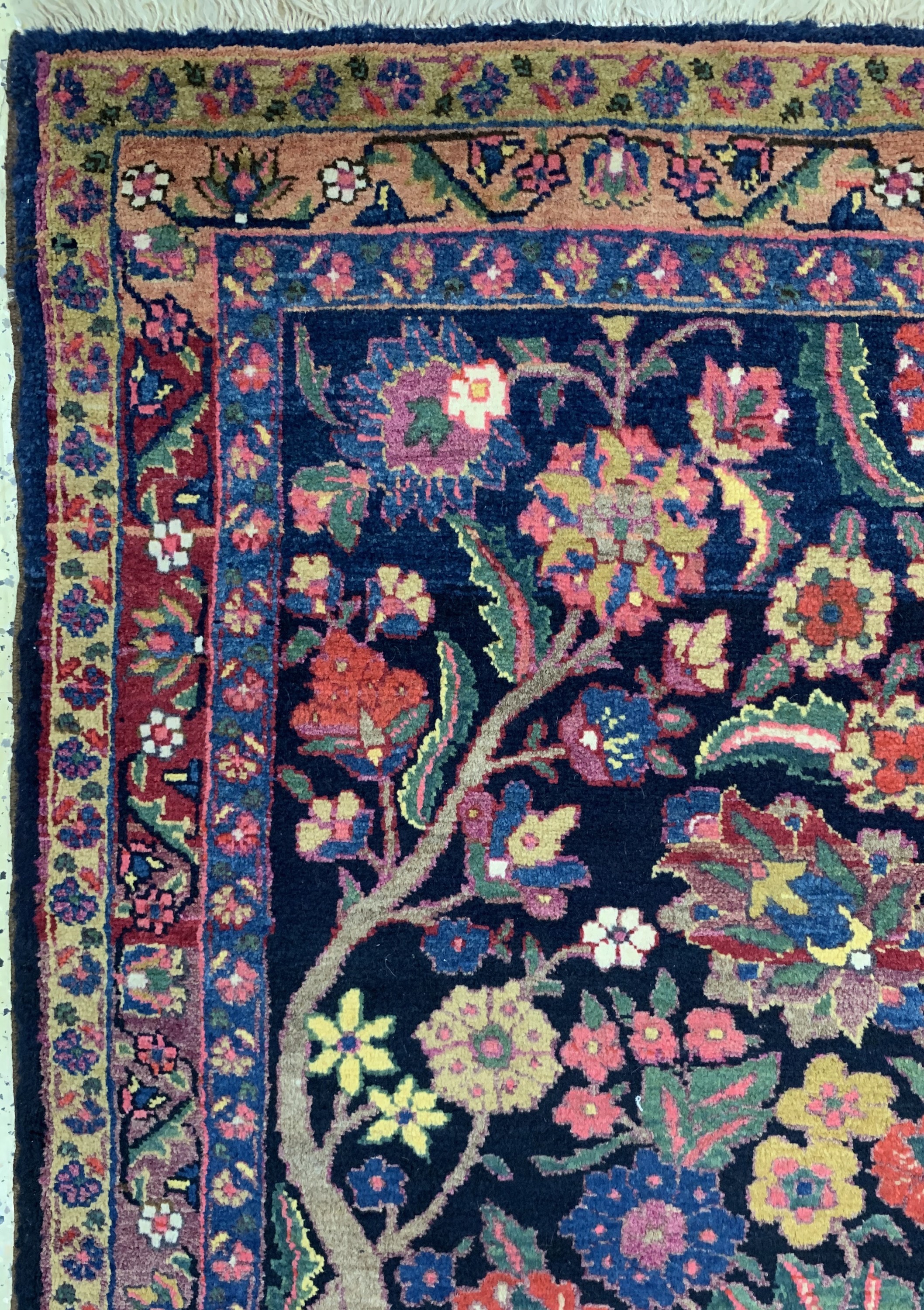 Detail d: Bidjar antik, Persien, um 1900, Wolle auf Wolle, ca. 202 x 143 cm, EHZ: 2