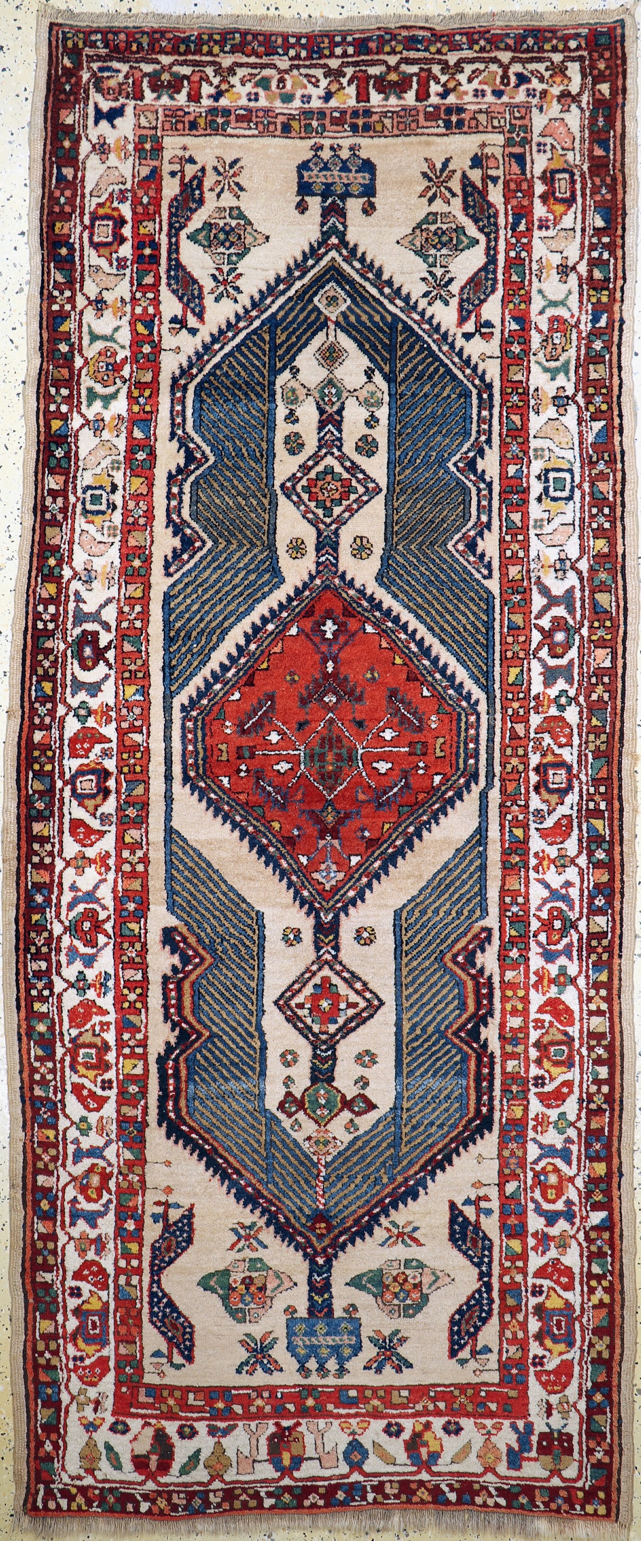 Antiker Sarab, Persien, um 1900, Wolle auf Wolle, ca. 262 x 112 cm, gereinigt, EHZ: 2