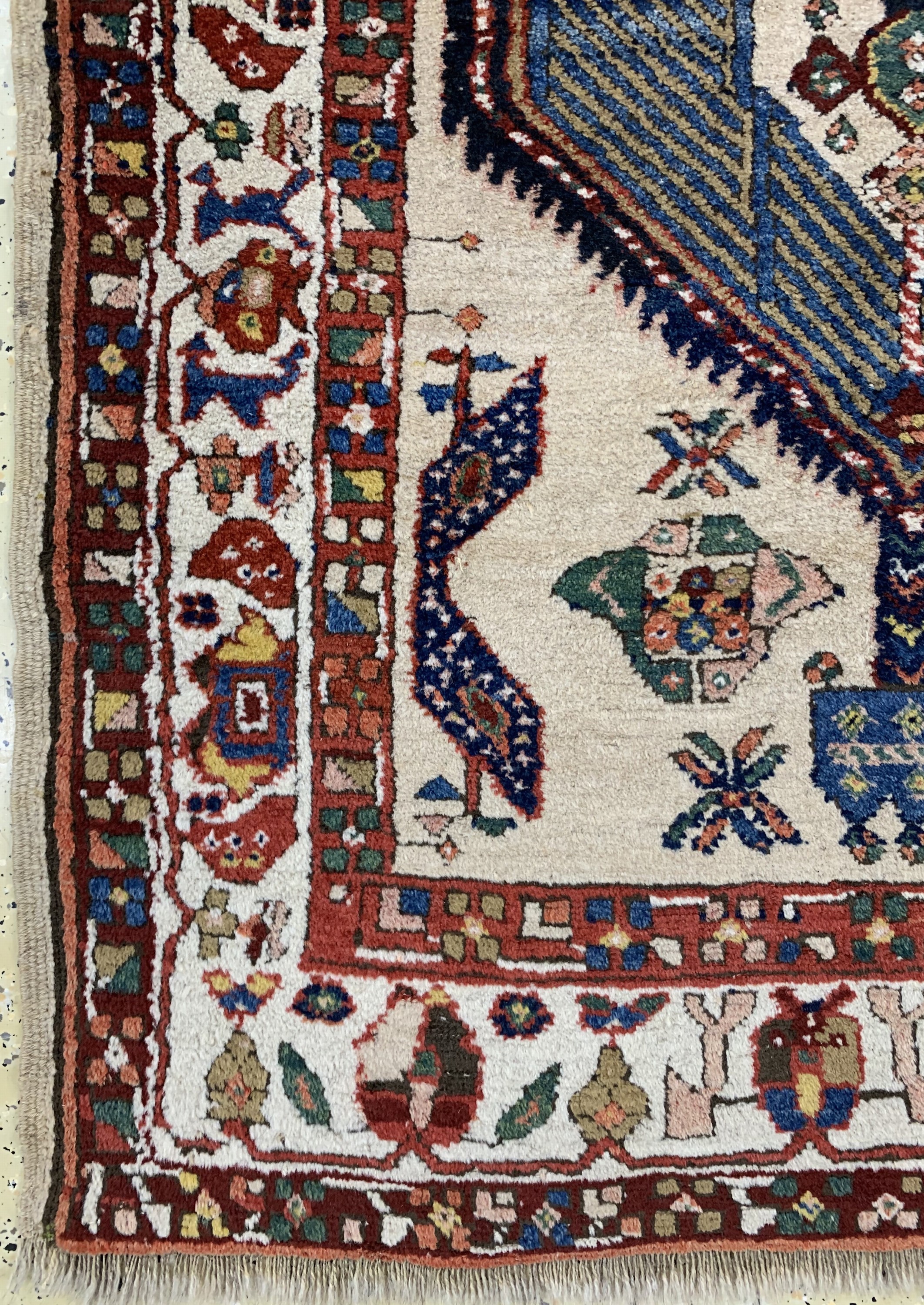 Detail b: Antiker Sarab, Persien, um 1900, Wolle auf Wolle, ca. 262 x 112 cm, gereinigt, EHZ: 2