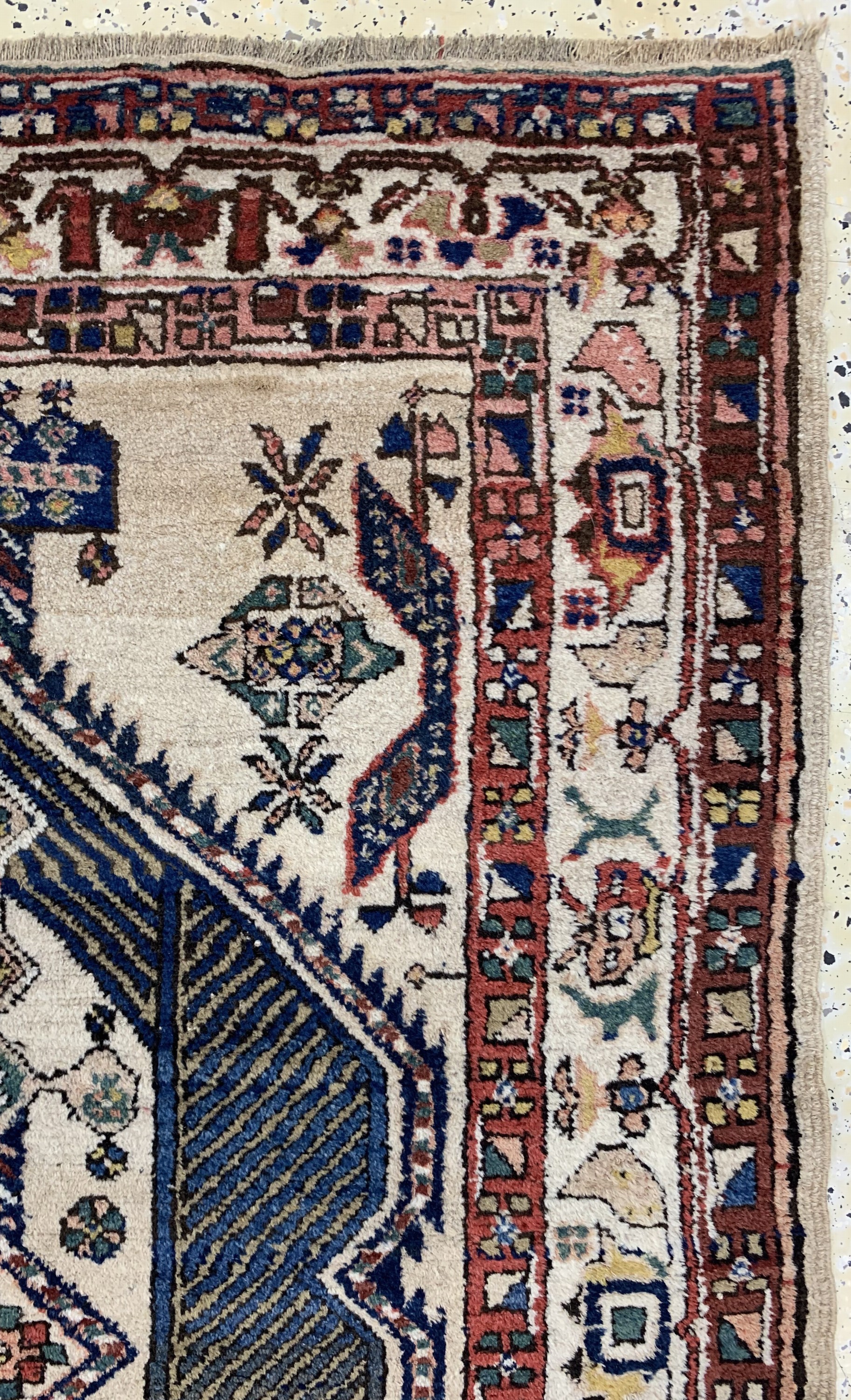 Detail e: Antiker Sarab, Persien, um 1900, Wolle auf Wolle, ca. 262 x 112 cm, gereinigt, EHZ: 2