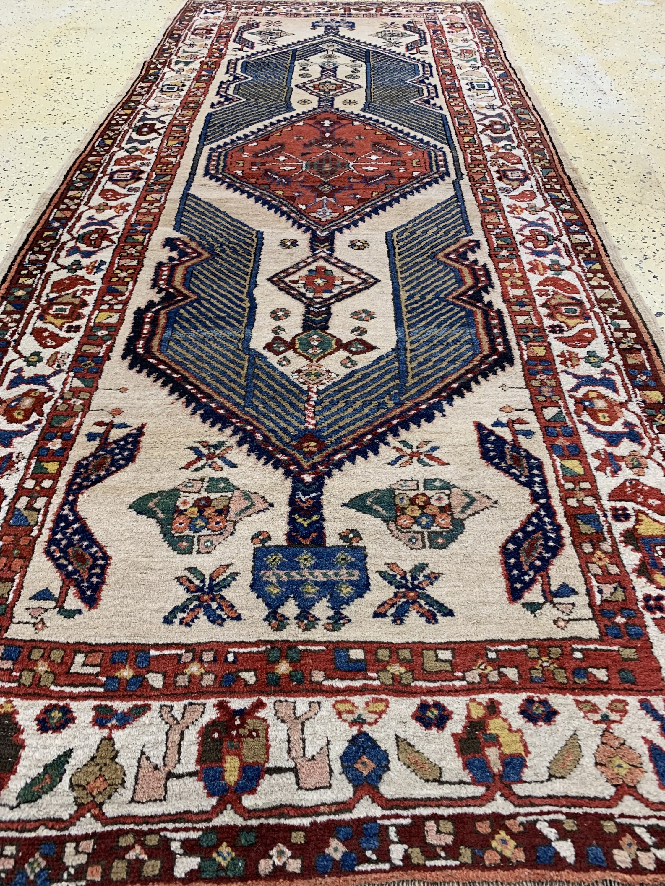 Detail f: Antiker Sarab, Persien, um 1900, Wolle auf Wolle, ca. 262 x 112 cm, gereinigt, EHZ: 2