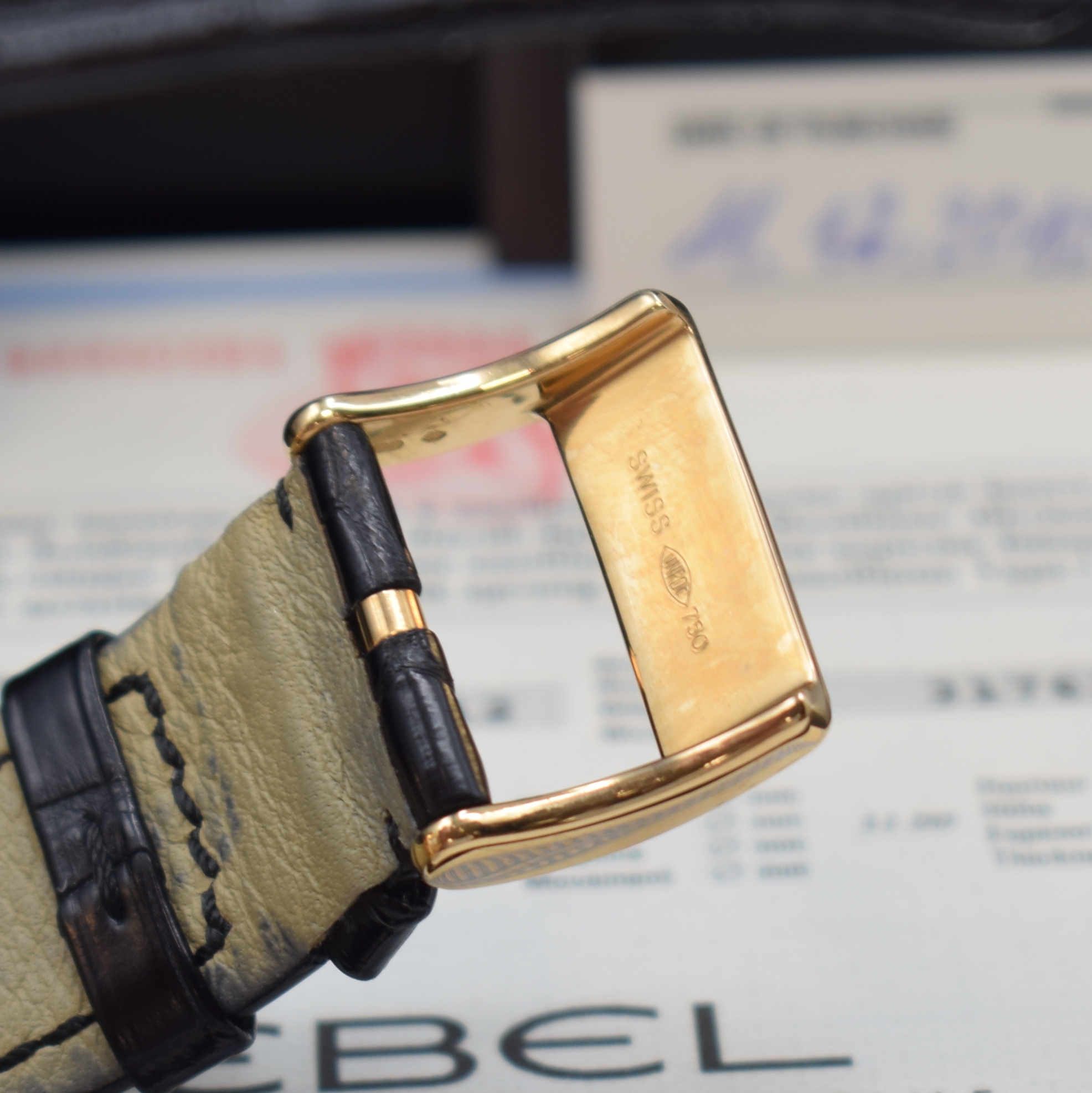 Detail c: EBEL seltener, auf 20 Stück limitierter Armbandchronograph Tarawa in RG 750/000 Referenz 5137J40, Automatik, massives Geh. beids. vergl., Boden ...