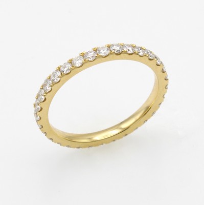 Image Memoryring mit Brillanten, GG 750/000, 32 Brill. zus. ca. 0.90 ct feines Weiß/si, ...