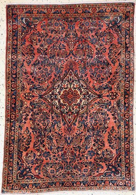 Image Us Re-Import Saruk antique, Persia, around 1900, corkwool on cotton, approx. 144 x 100 ...