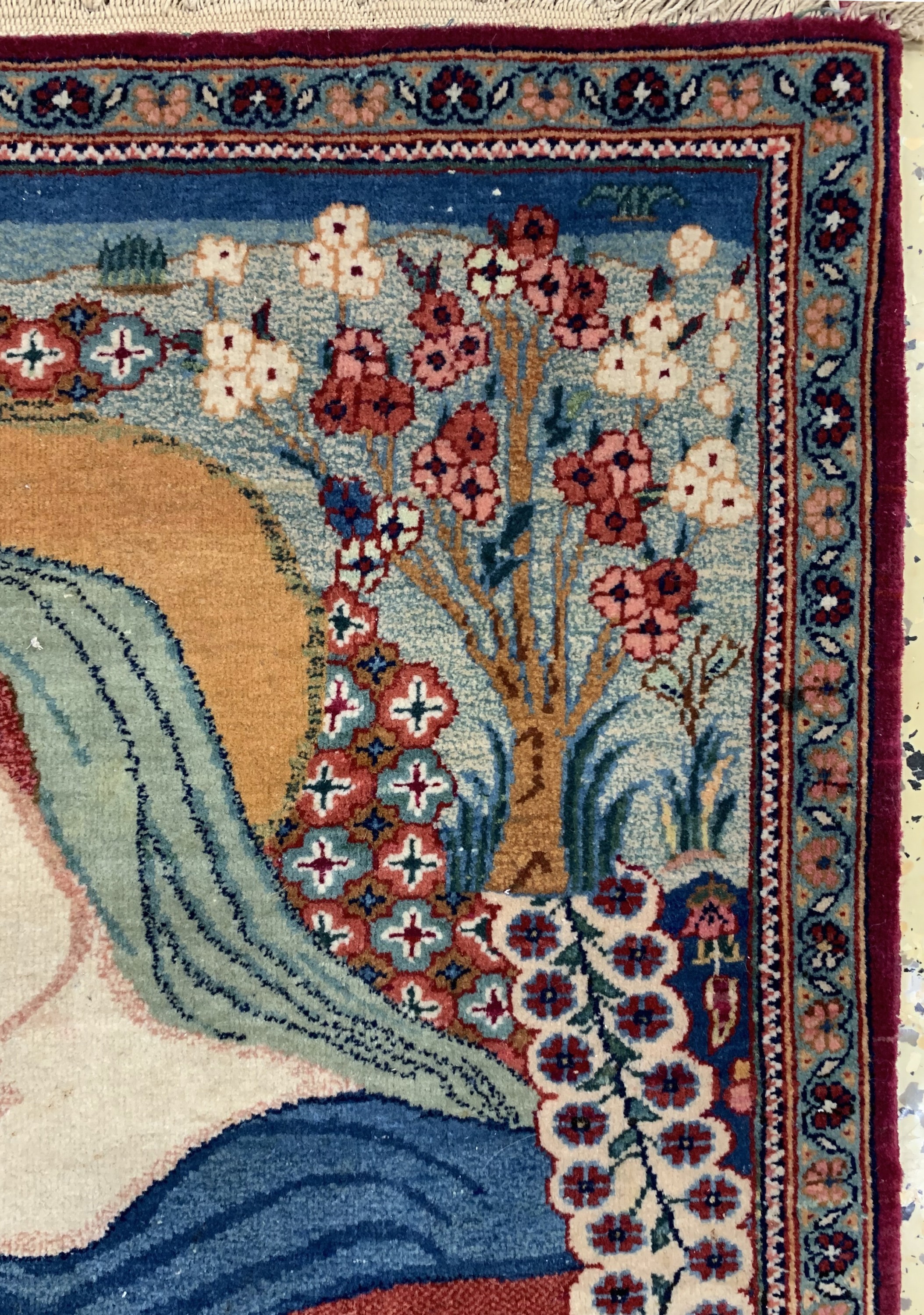 Detail c: Keschan"Maria mit Jesuskind", Persien, um 1920/1930, Wolle auf Baumwolle, ca. 83 x 76 cm, EHZ: 2