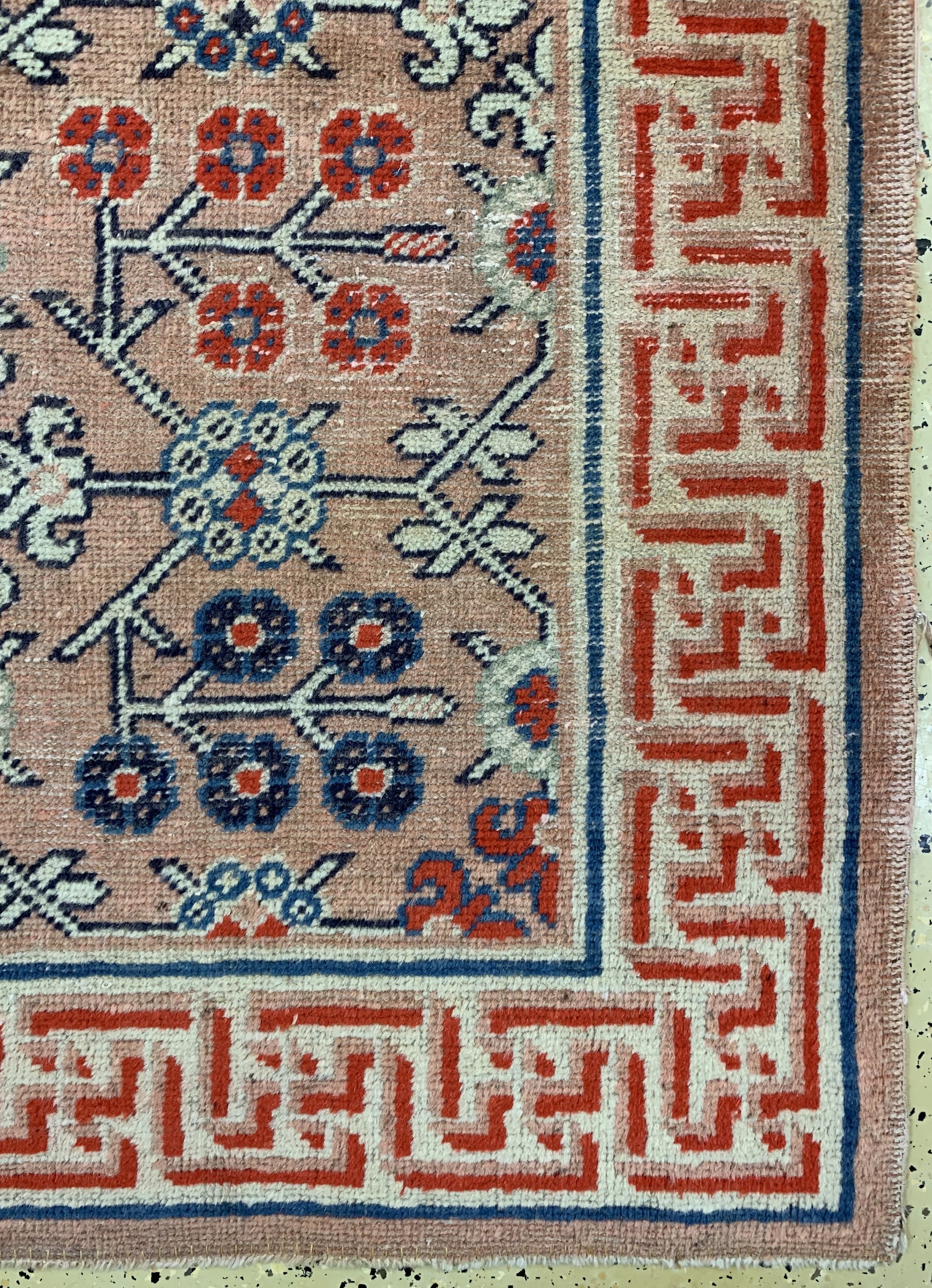 Detail a: Ning-Hsia antik, China, 19.Jhd, Wolle auf Baumwolle, ca. 225 x 118 cm, EHZ: 2-3
