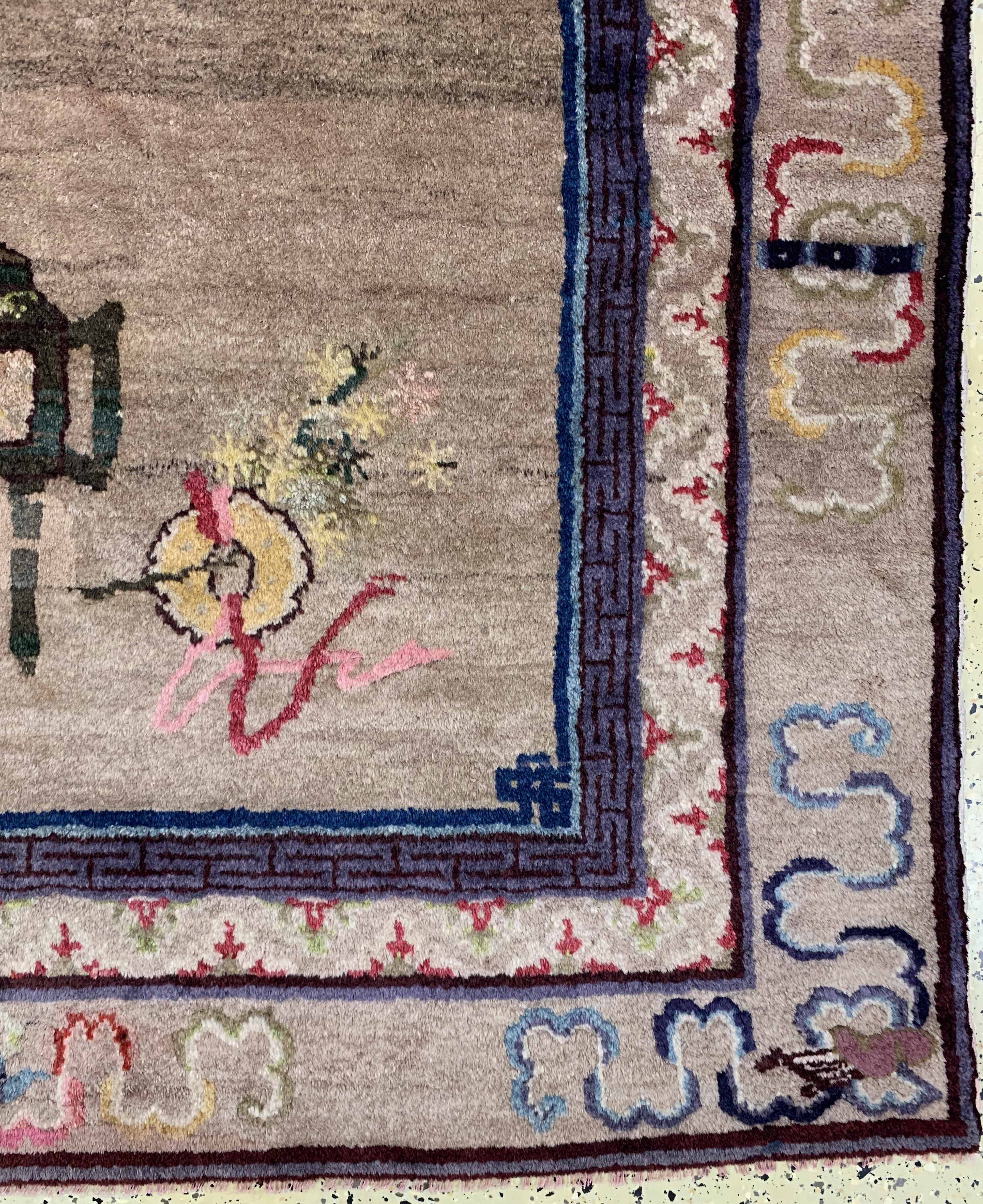 Detail a: Pao Tow antik, China, um 1900, Wolle auf Baumwolle, ca. 200 x 133 cm, EHZ: 2