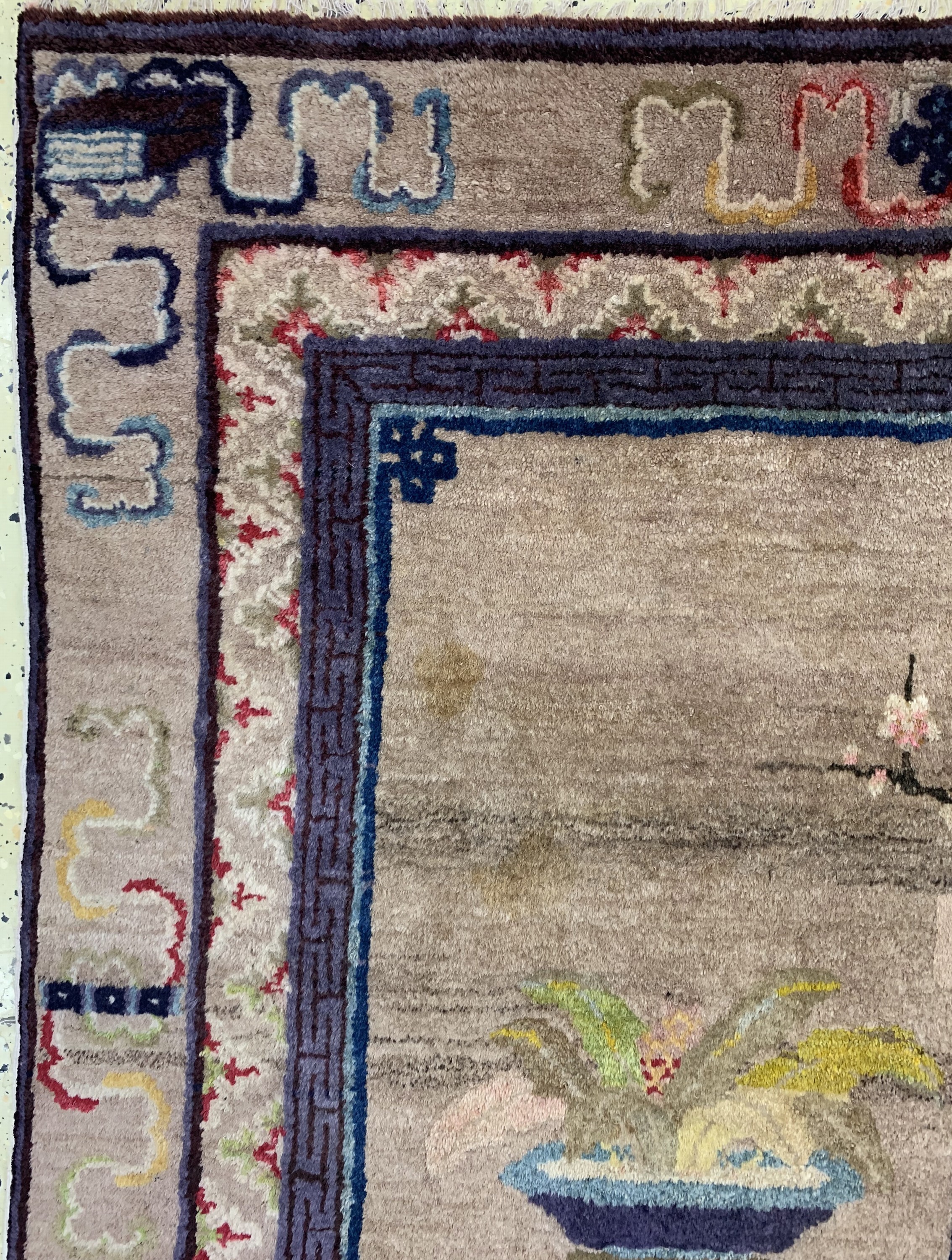Detail c: Pao Tow antik, China, um 1900, Wolle auf Baumwolle, ca. 200 x 133 cm, EHZ: 2