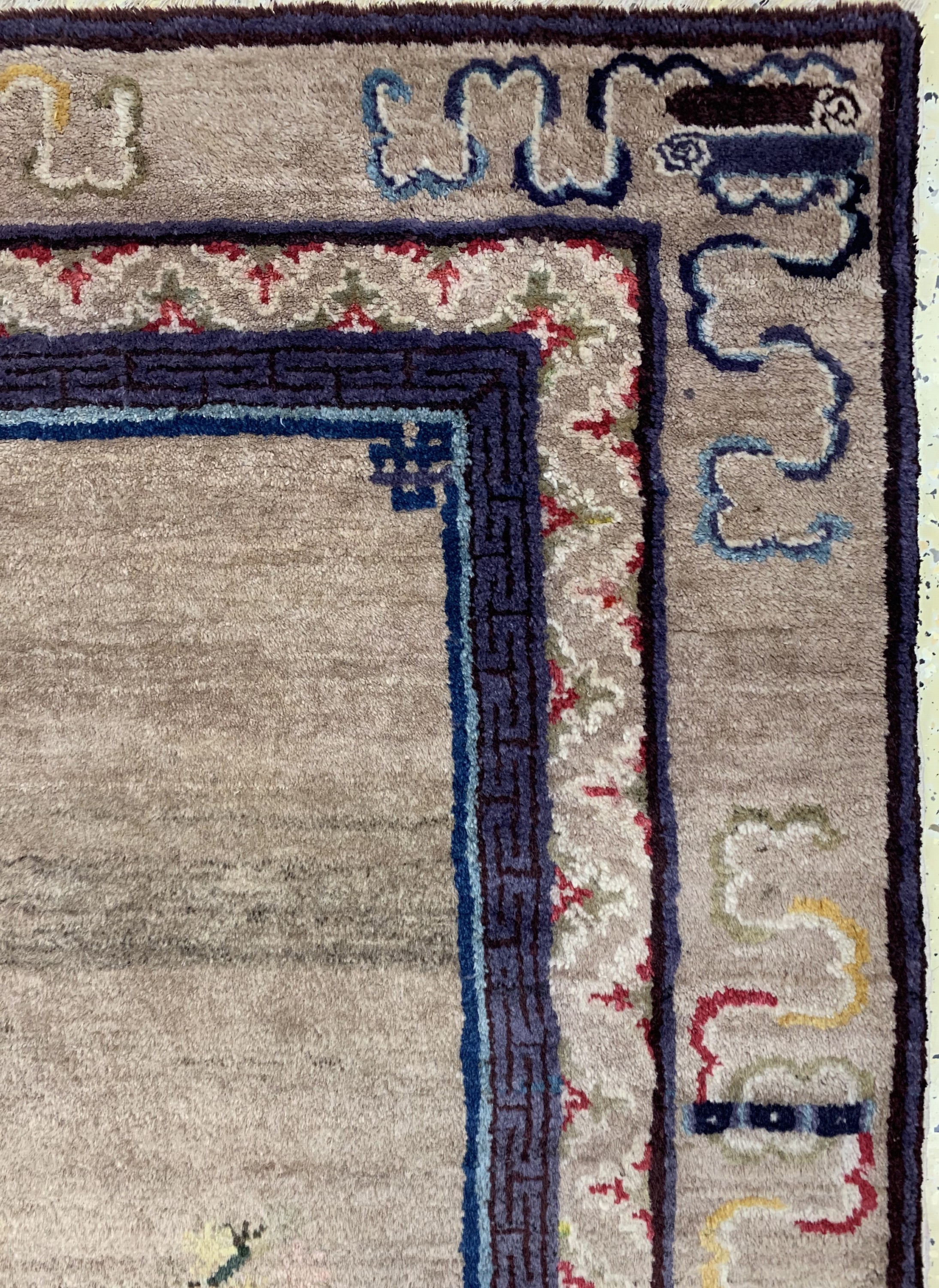 Detail d: Pao Tow antik, China, um 1900, Wolle auf Baumwolle, ca. 200 x 133 cm, EHZ: 2