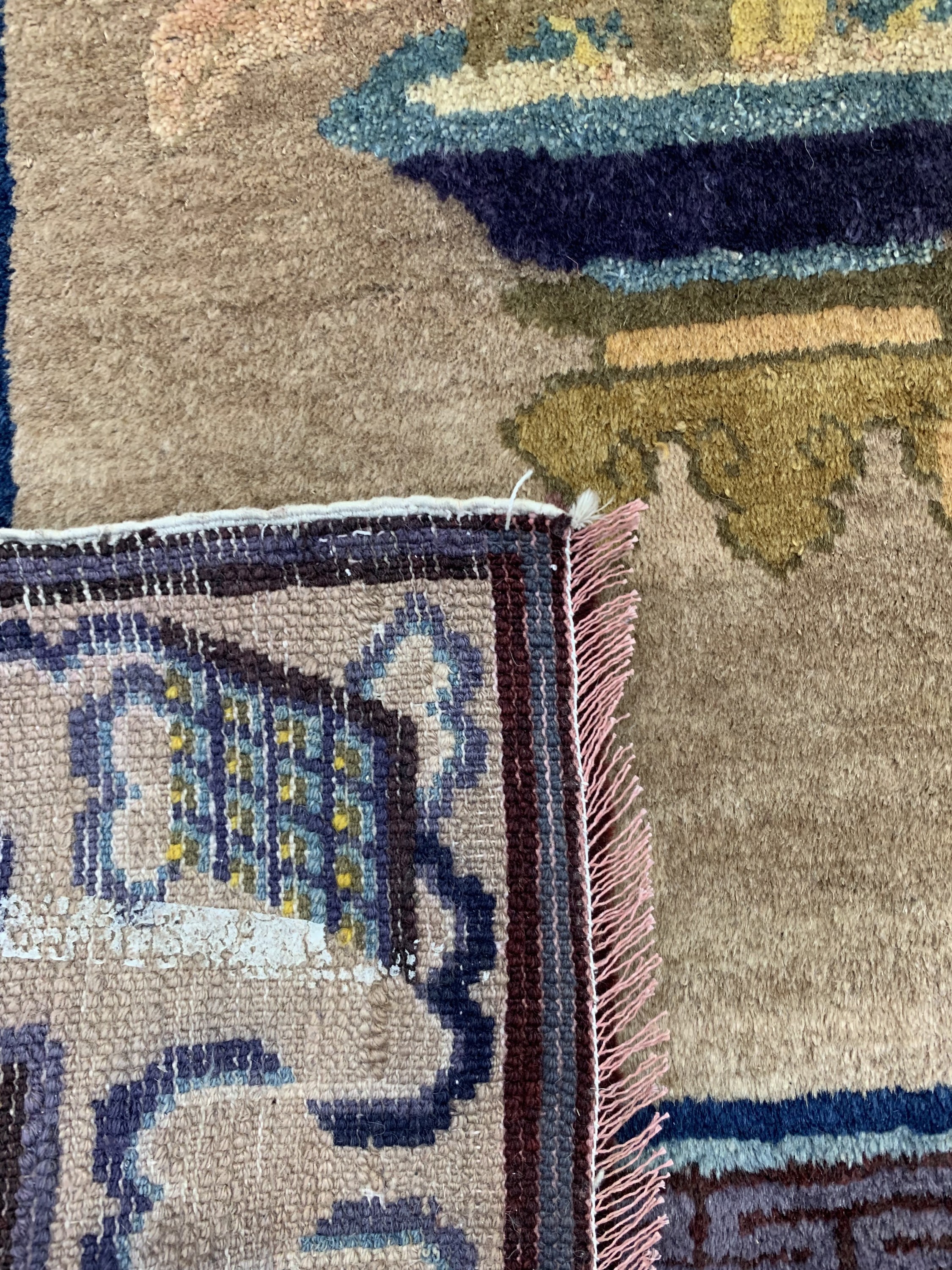 Detail f: Pao Tow antik, China, um 1900, Wolle auf Baumwolle, ca. 200 x 133 cm, EHZ: 2