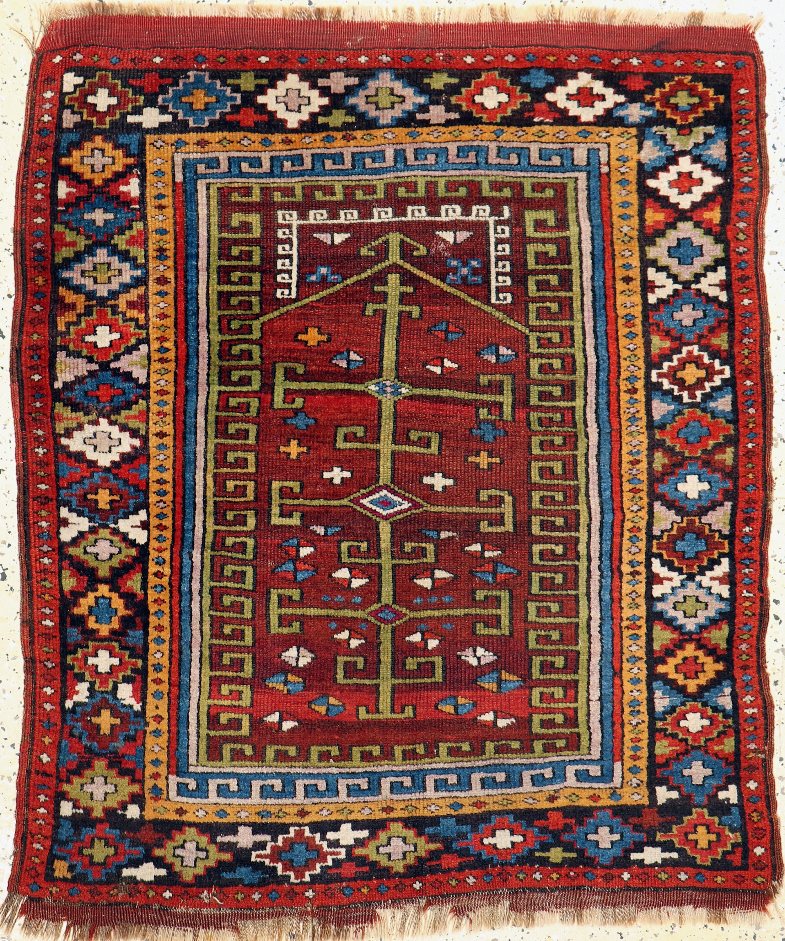 Antiker Bergama, Türkei, um 1900, Wolle aufWolle, ca. 120 x 102 cm, EHZ: 2-3