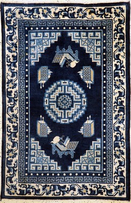 Image Ning-Hsia antique, China, around 1910/1920, wool on cotton, approx. 185 x 122 cm, ...