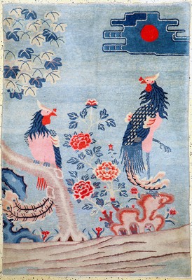 Image Pao Tow antik, China, um 1900, Wolle auf Baumwolle, ca. 181 x 124 cm, EHZ: 2