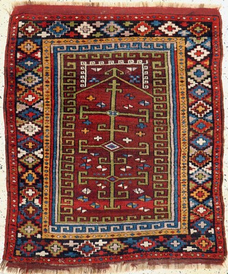 Image Antique Bergama, Turkey, around 1900, wool on wool, approx. 120 x 102 cm, condition: 2-3. ...