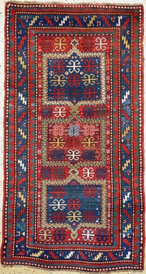 Image Antiker Kazak, Kaukasus, ca. im 1900 Jahre,Wolle auf Wolle, ca. 230 x 125 cm, EHZ: 3