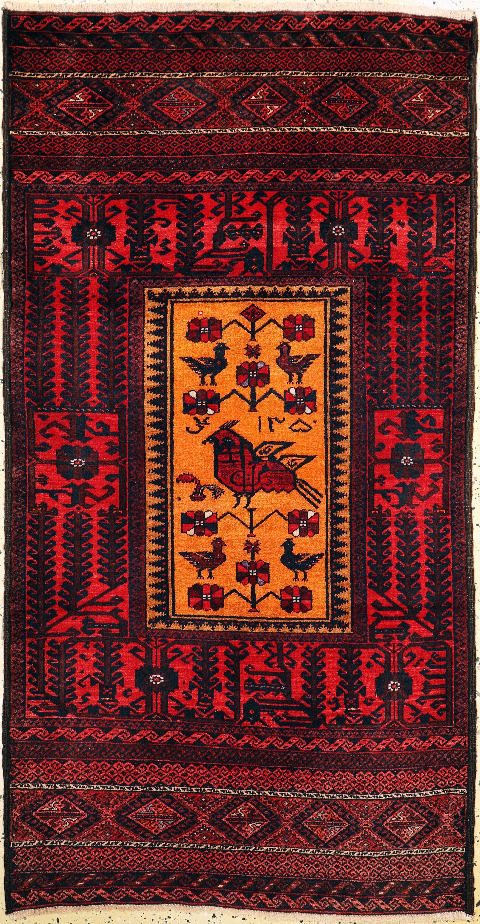 Belutsch, Persien, datiert 1970, Wolle auf Baumwolle, ca. 182 x 95 cm, EHZ: 1-2